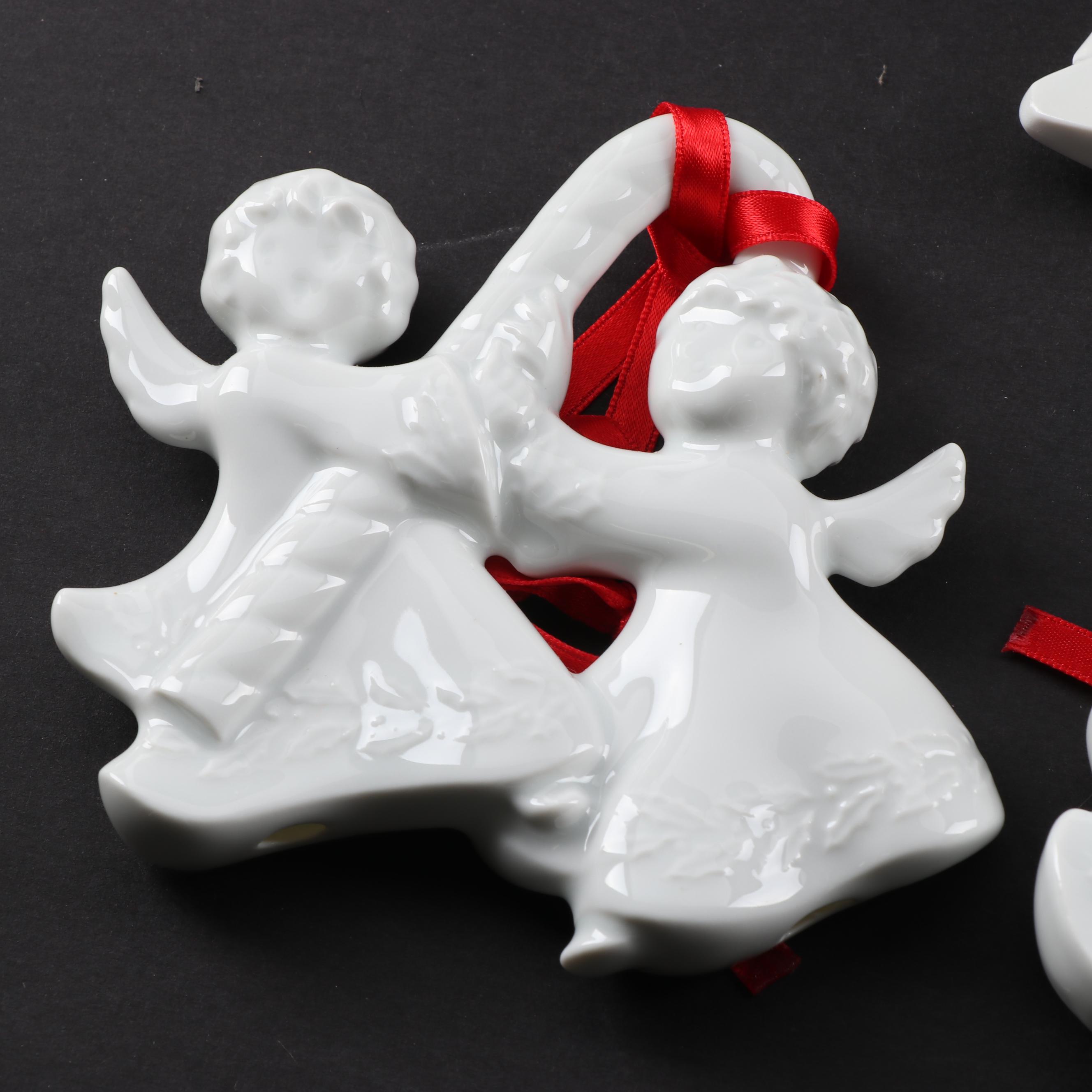 Haviland Limoges Porcelain Christmas Ornaments