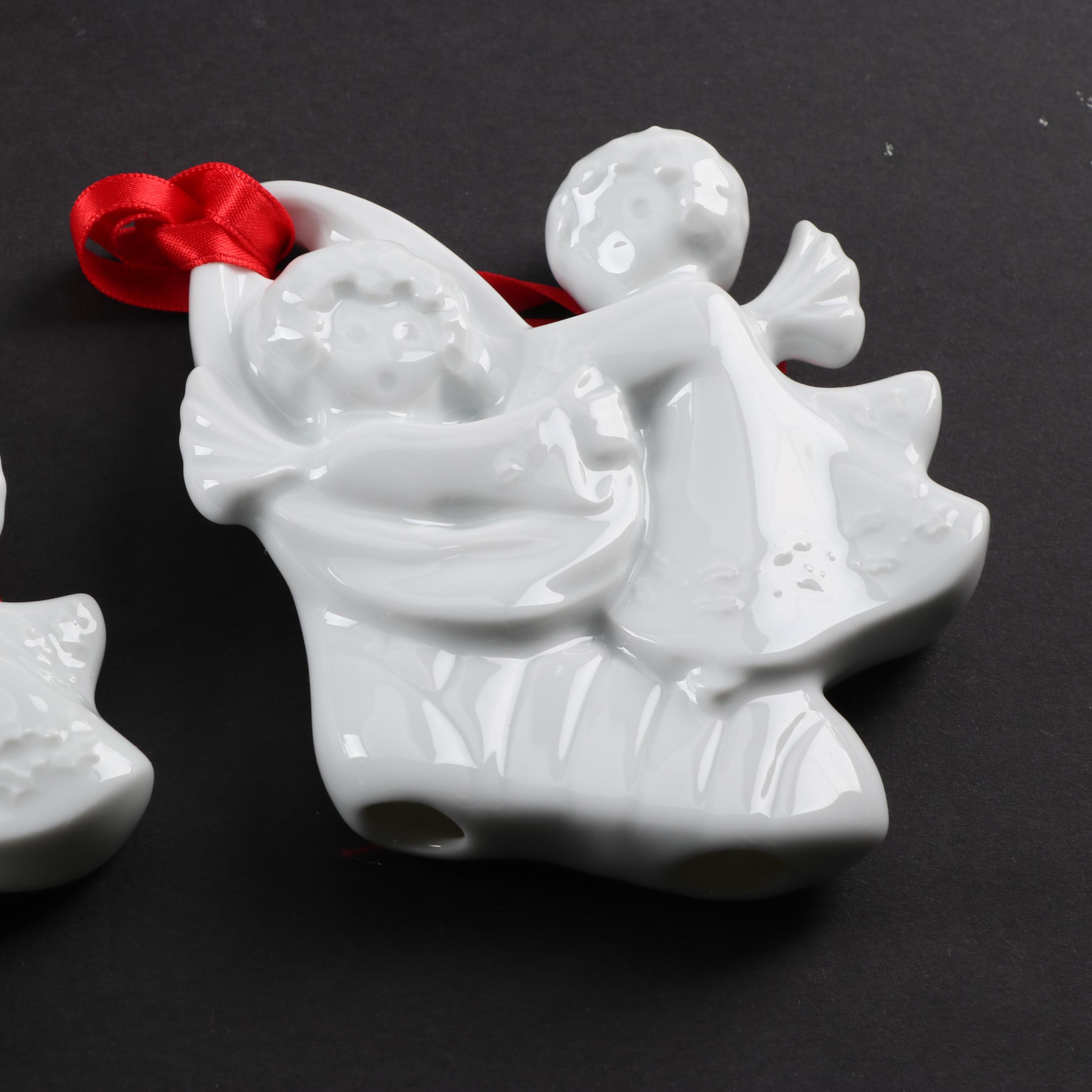 Haviland Limoges Porcelain Christmas Ornaments