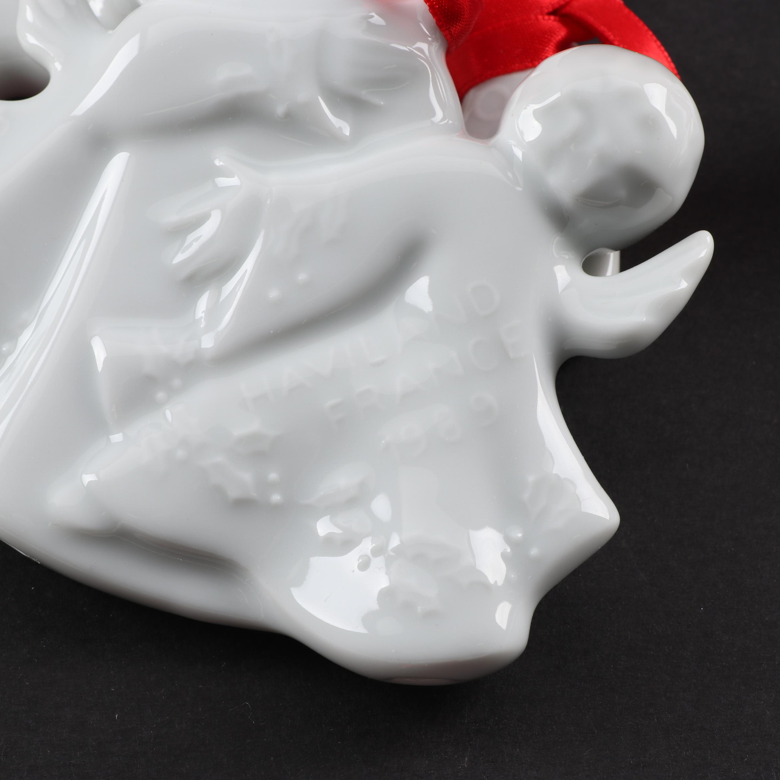 Haviland Limoges Porcelain Christmas Ornaments