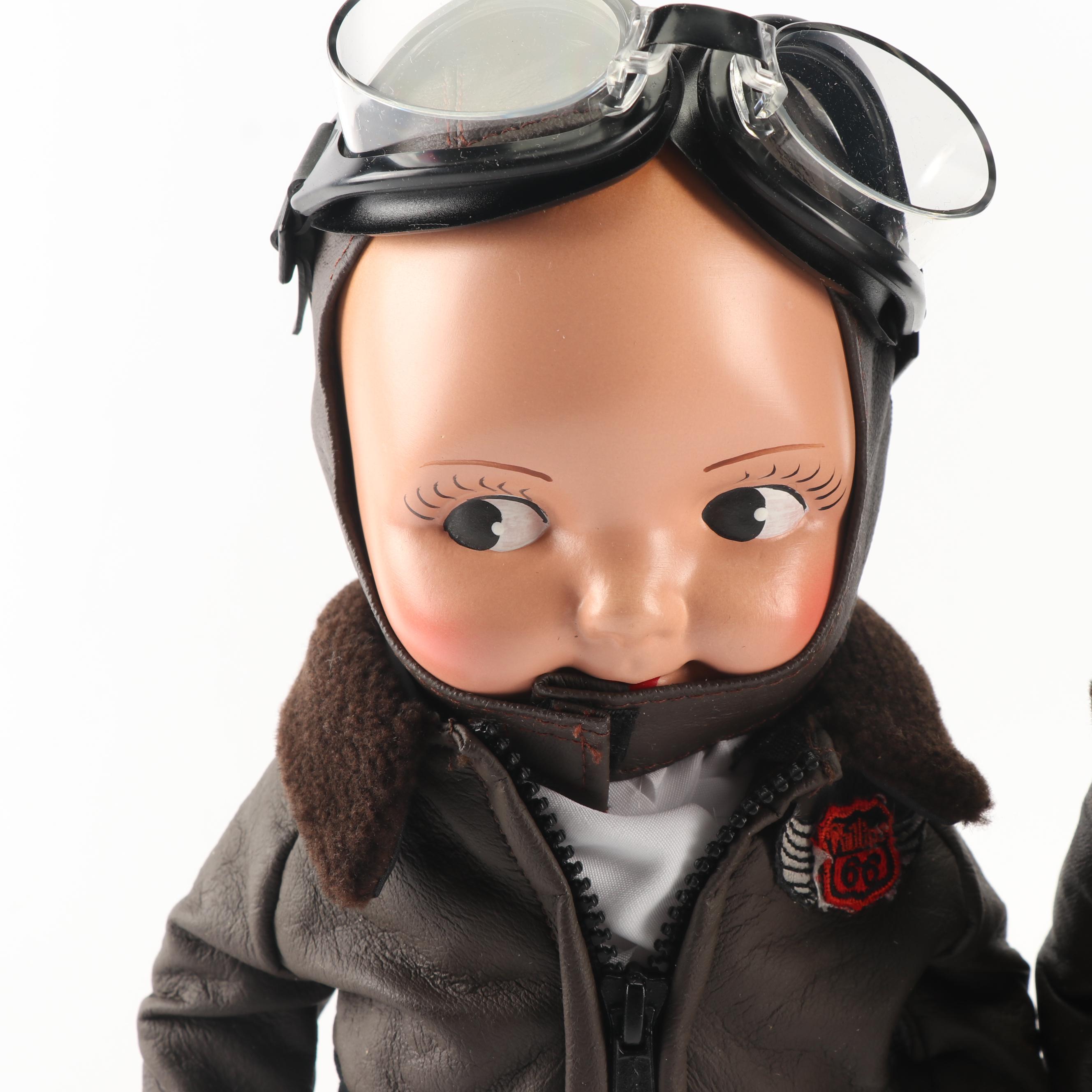 Ames Doll Co. Phillips 66 "Lil Phil" Aviator Dolls, 1990s