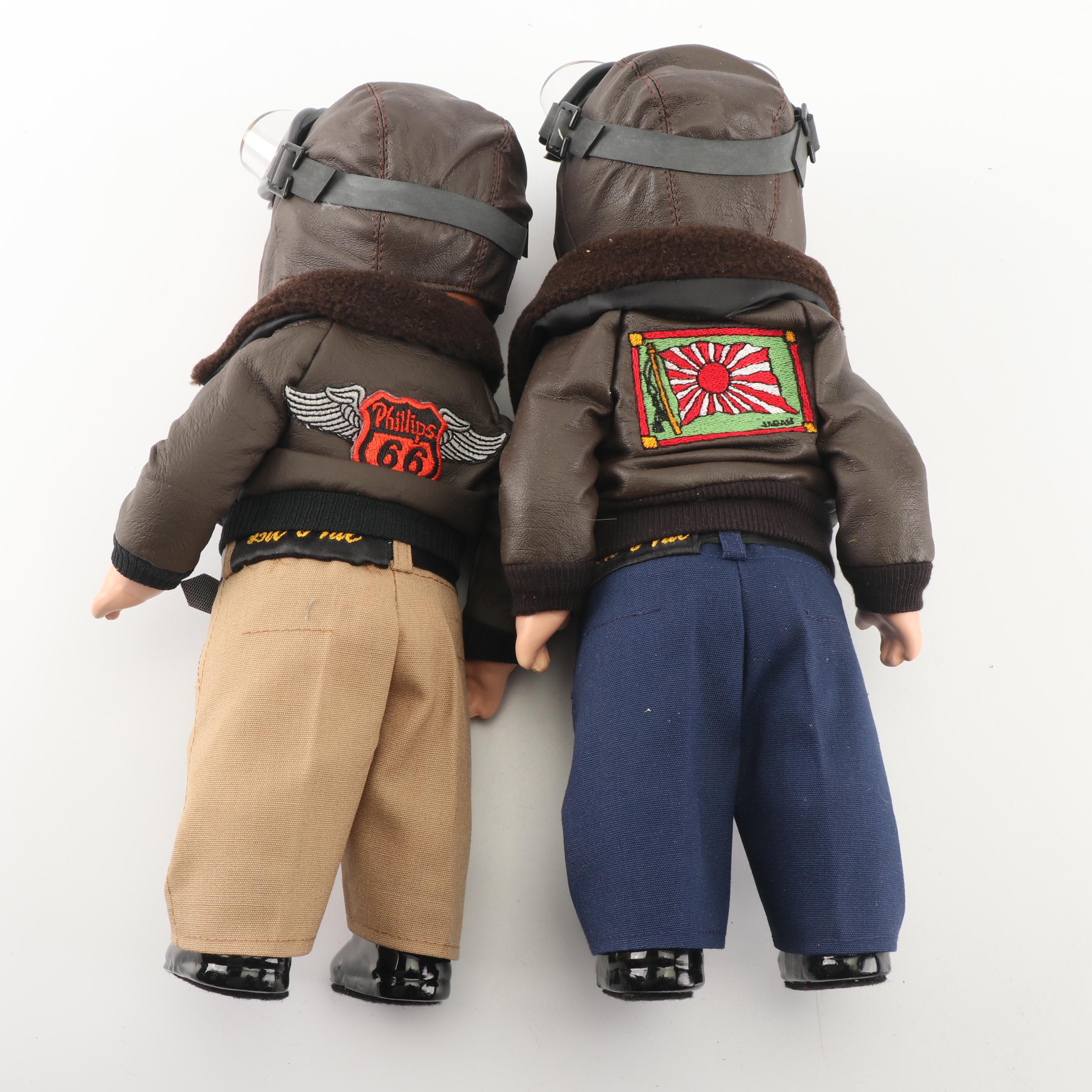 Ames Doll Co. Phillips 66 "Lil Phil" Aviator Dolls, 1990s