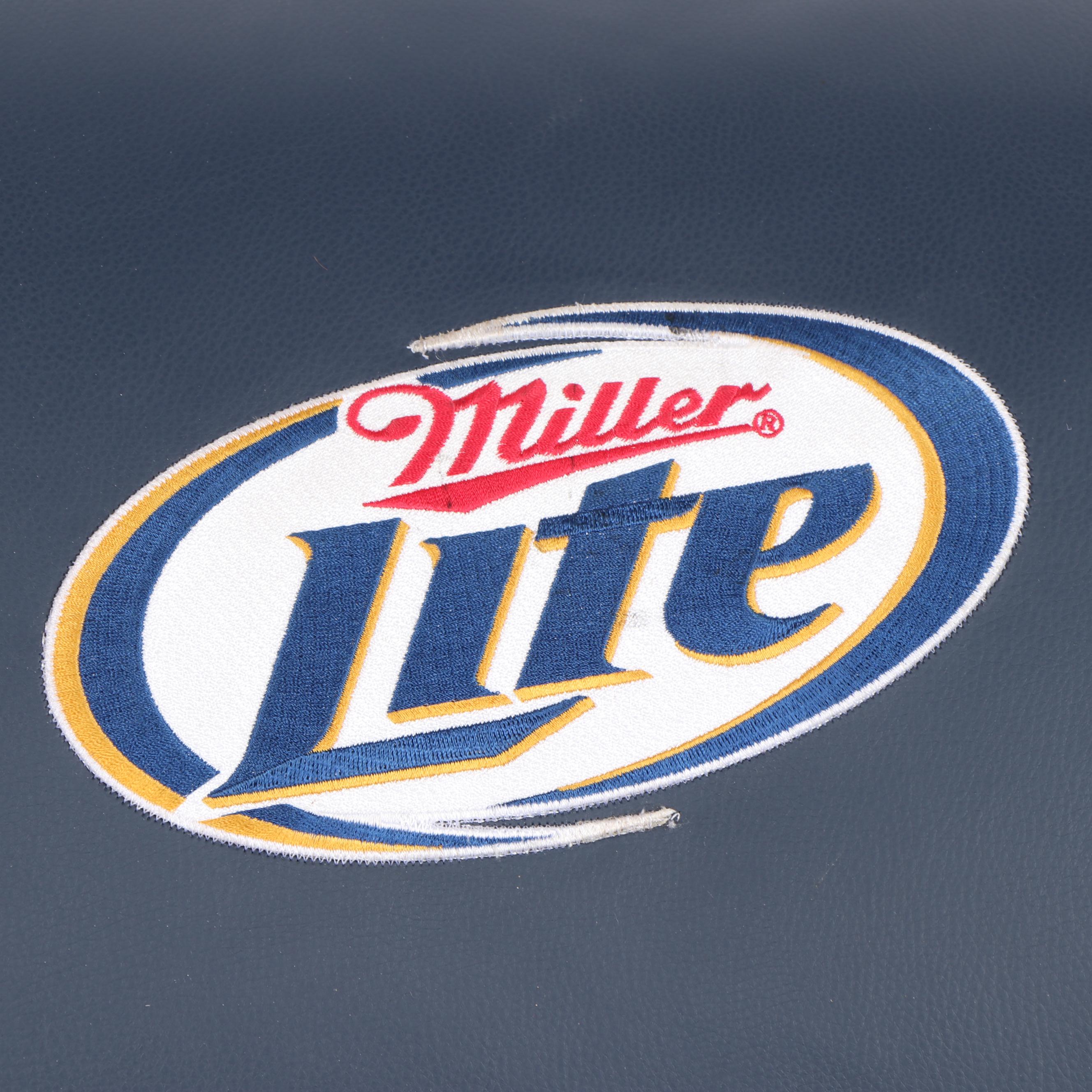 Dallas Cowboys and Miller Lite Themed Faux Leather Recliner, 21st Century