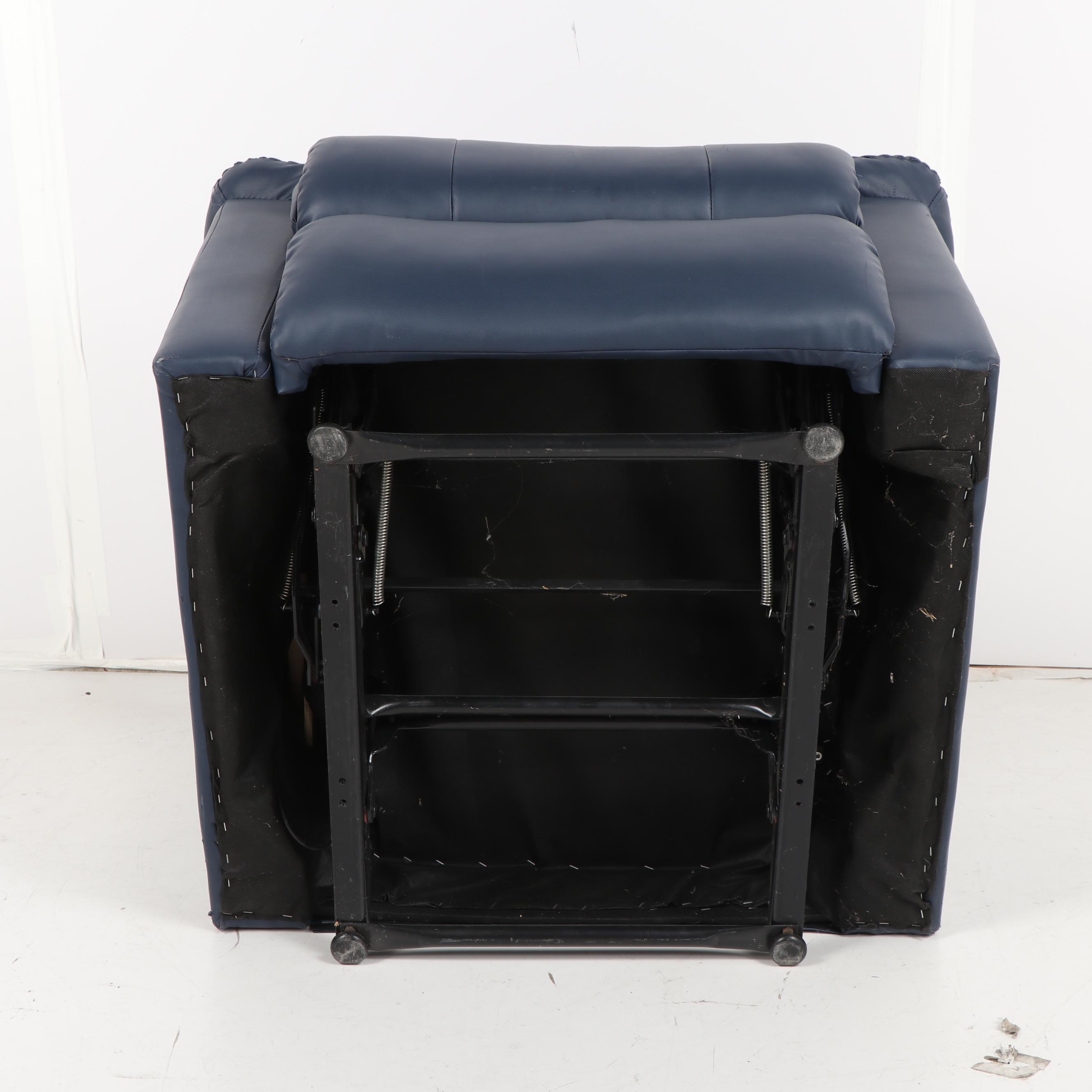 Dallas Cowboys and Miller Lite Themed Faux Leather Recliner, 21st Century