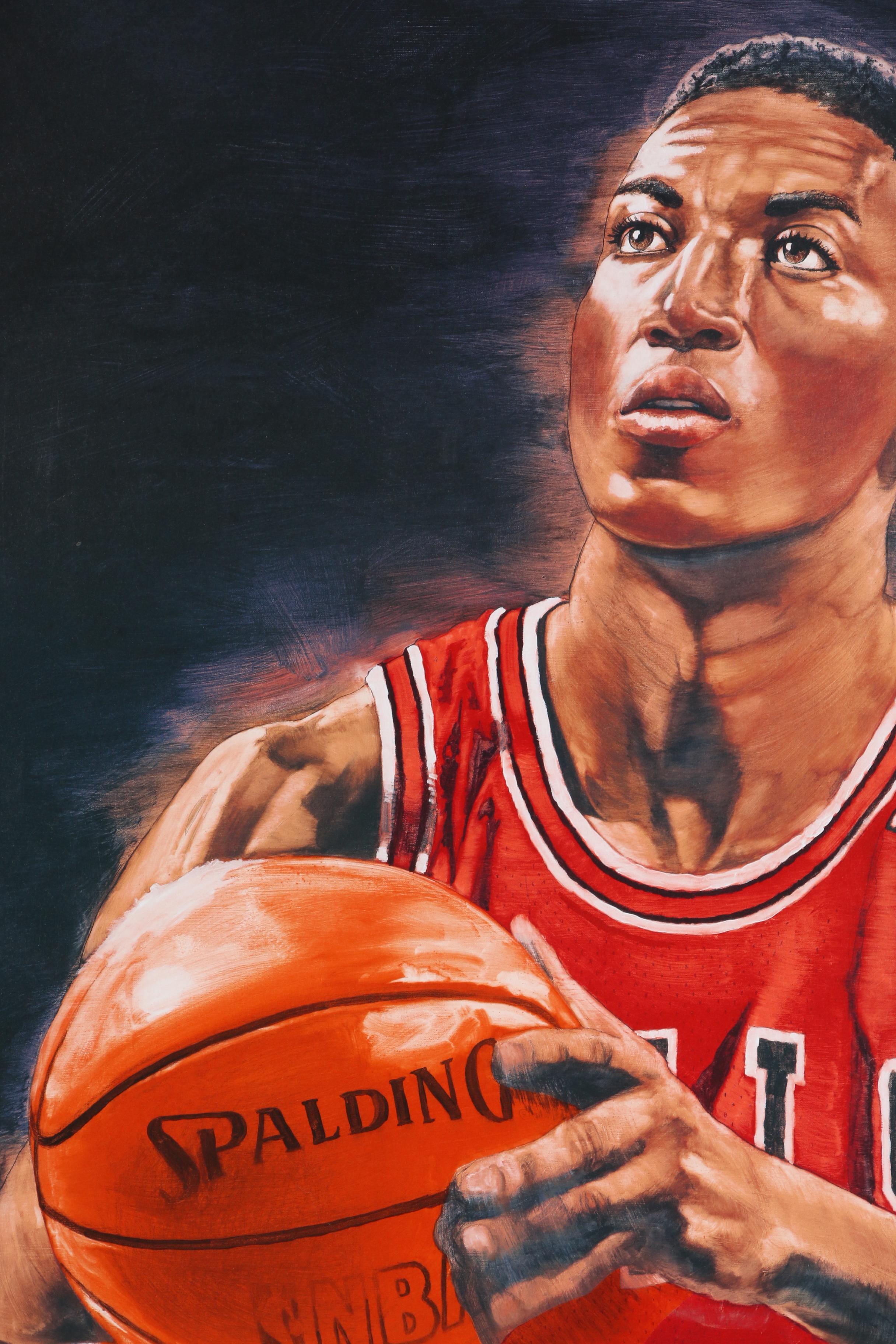 Scottie Pippen Autographed Limited Edition Offset Lithograph Poster