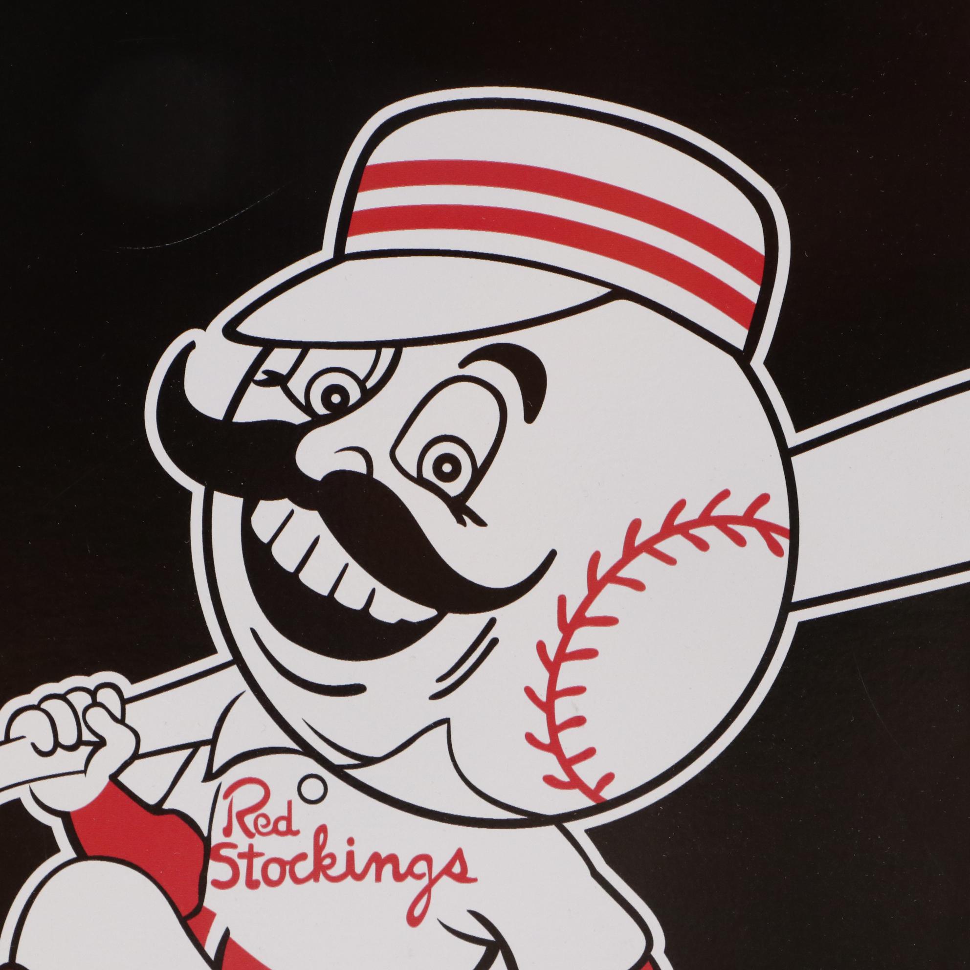 1956 Cincinnati Reds Hall of Fame "Mr. Redlegs" Logo Plaques