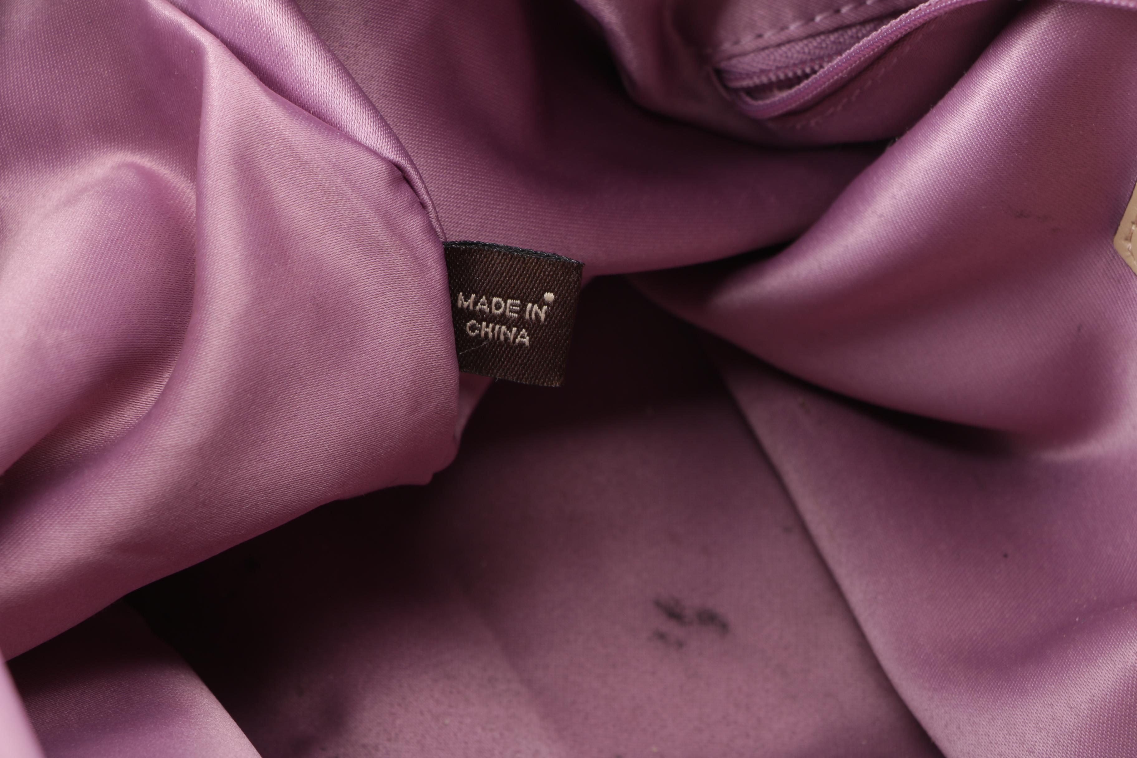 Coach Ashley Taupe Patent Leather Satchel