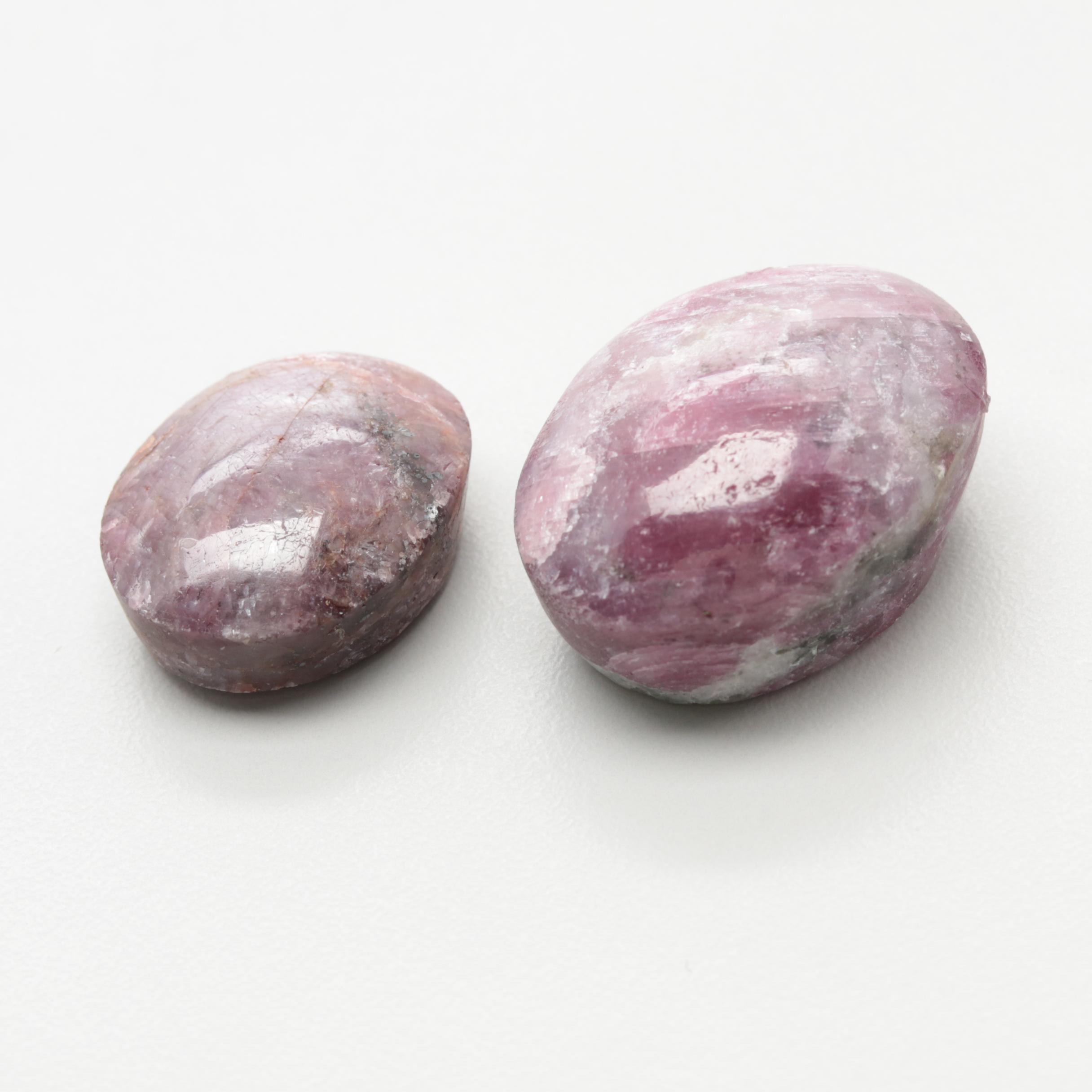 Loose 188.91 CTW Oval Corundum Cabochon Assortment