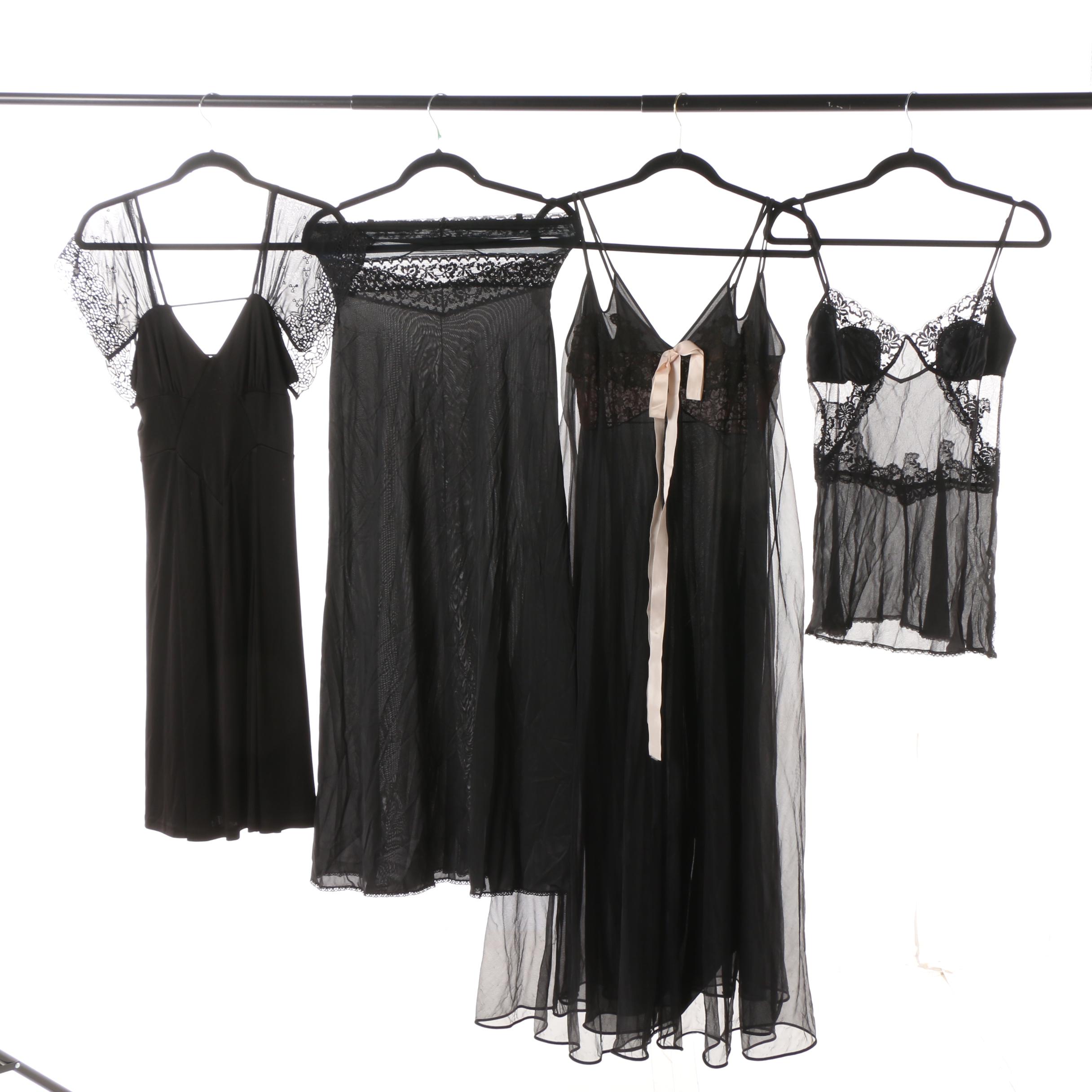 Vintage and Contemporary Negligees, Slips and Gowns with Oscar de la Renta, Silk