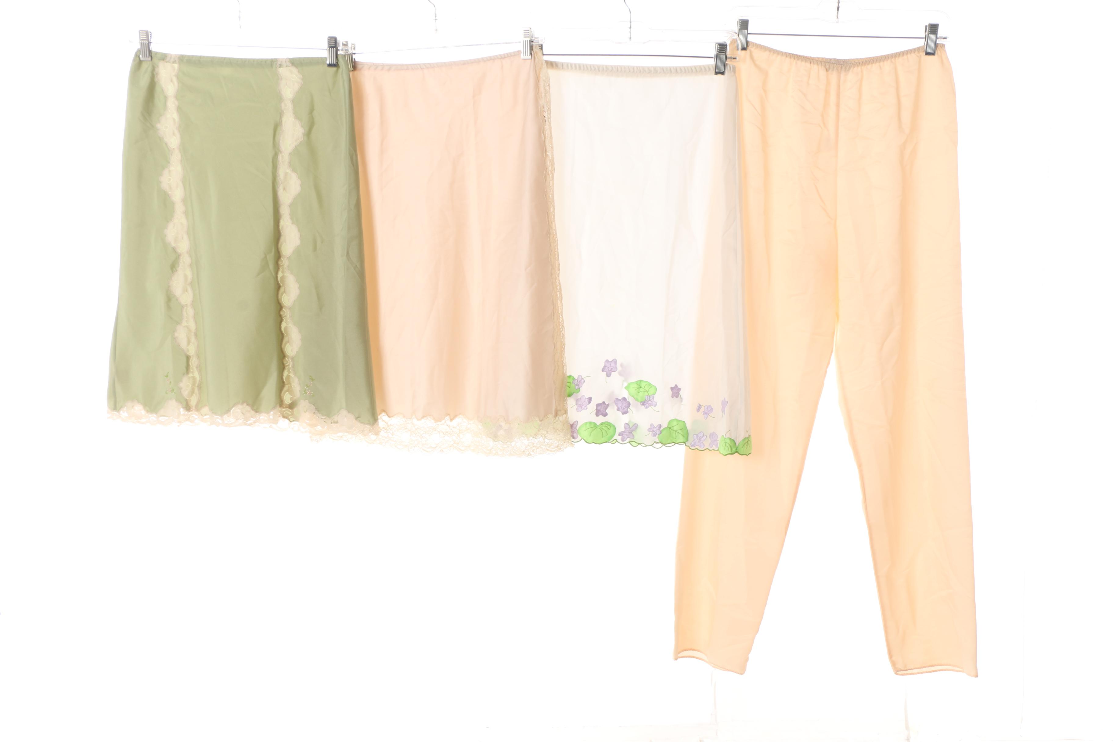 Vintage and Contemporary Negligees, Slips and Gowns with Oscar de la Renta, Silk