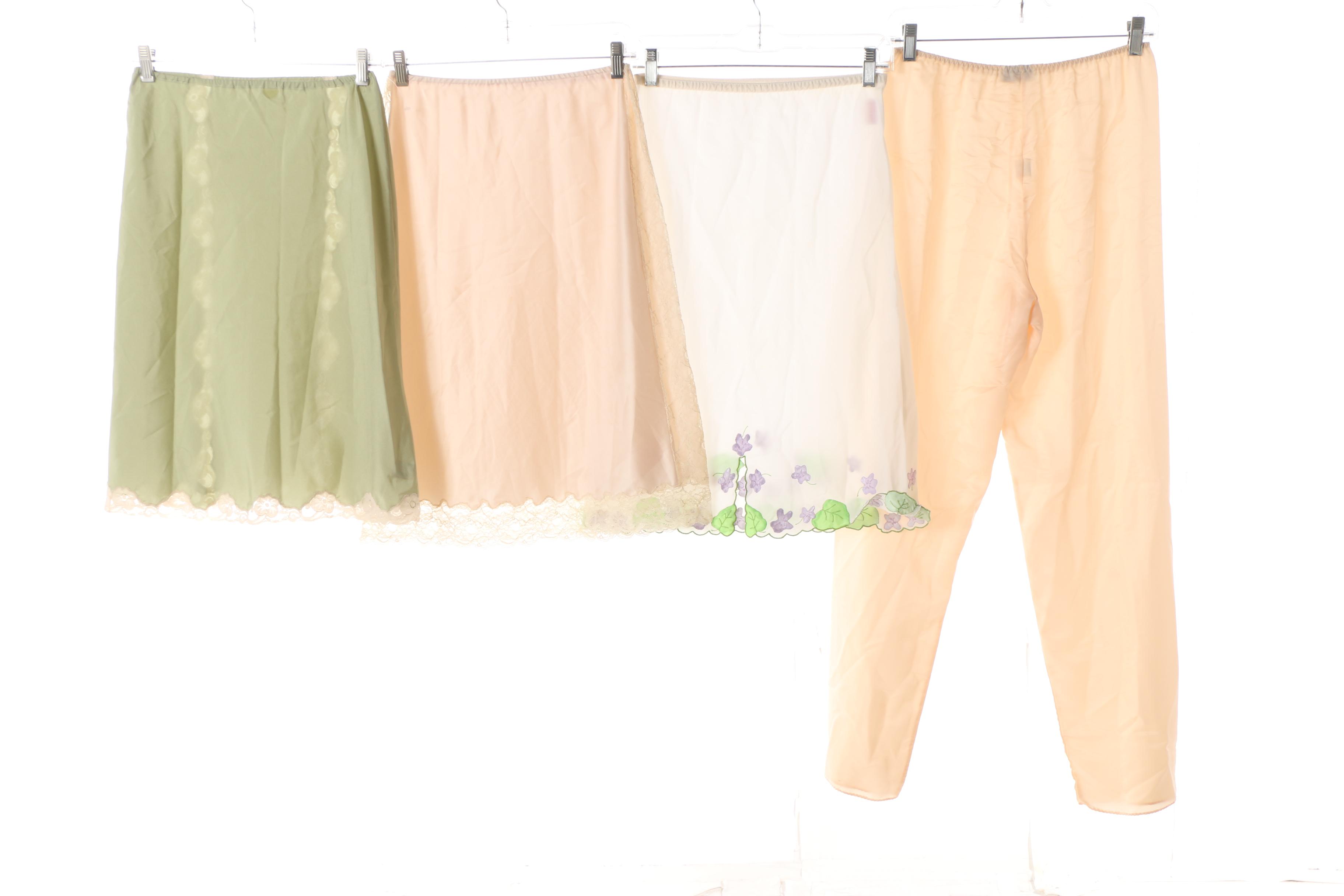 Vintage and Contemporary Negligees, Slips and Gowns with Oscar de la Renta, Silk