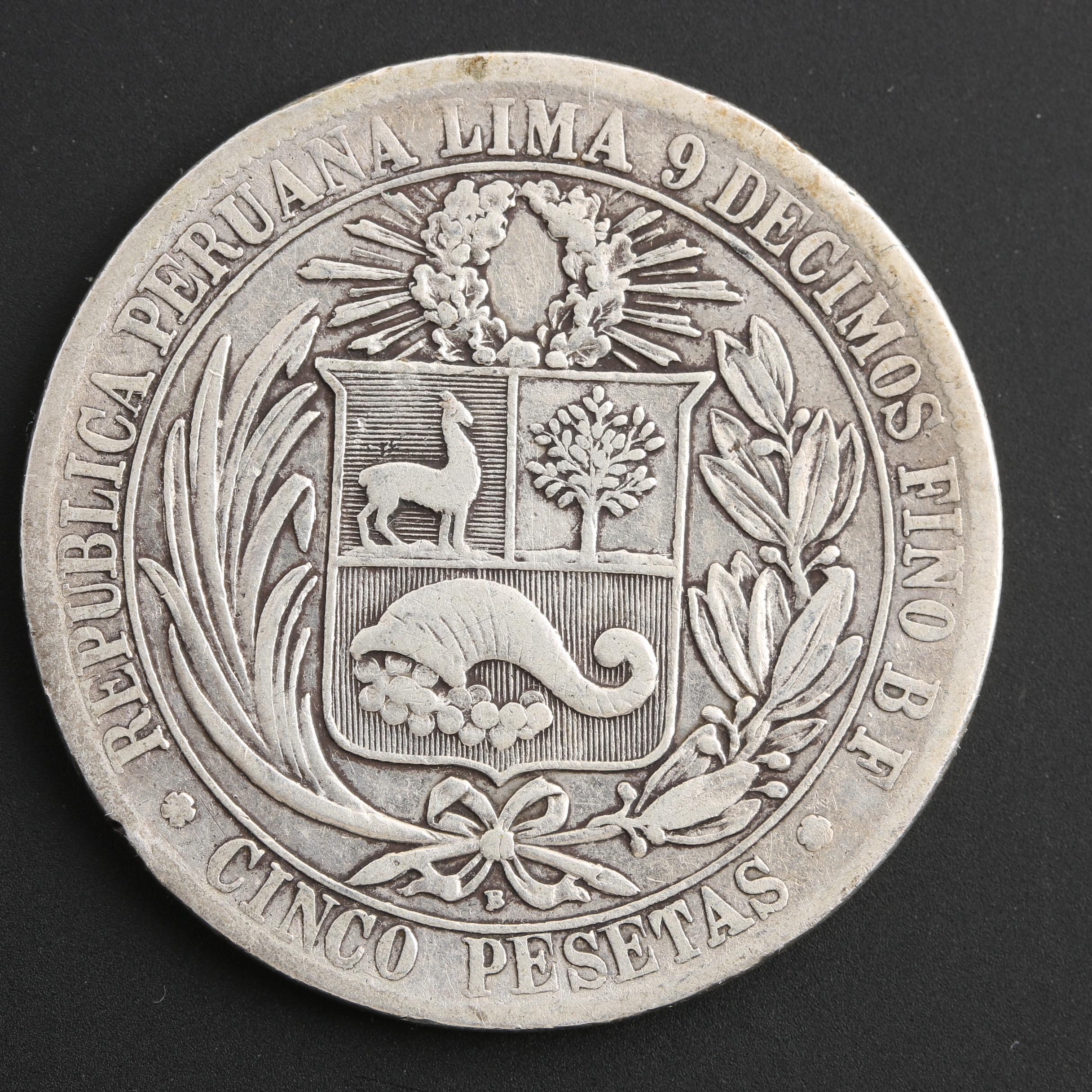 Group of 115 Foreign Coins, Including Old Silver Coins