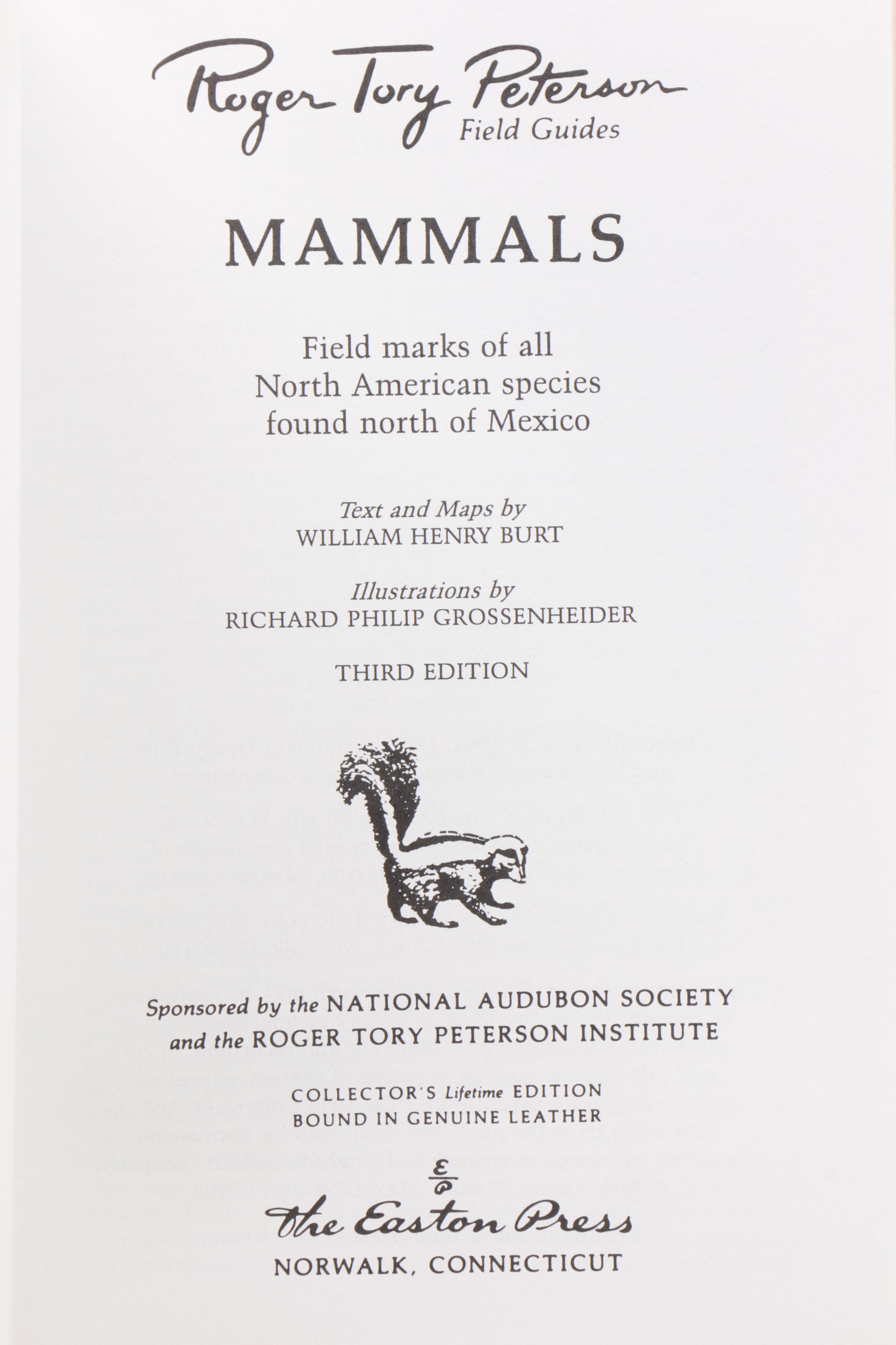 Easton Press Editions of "Roger Tory Peterson Field Guides"