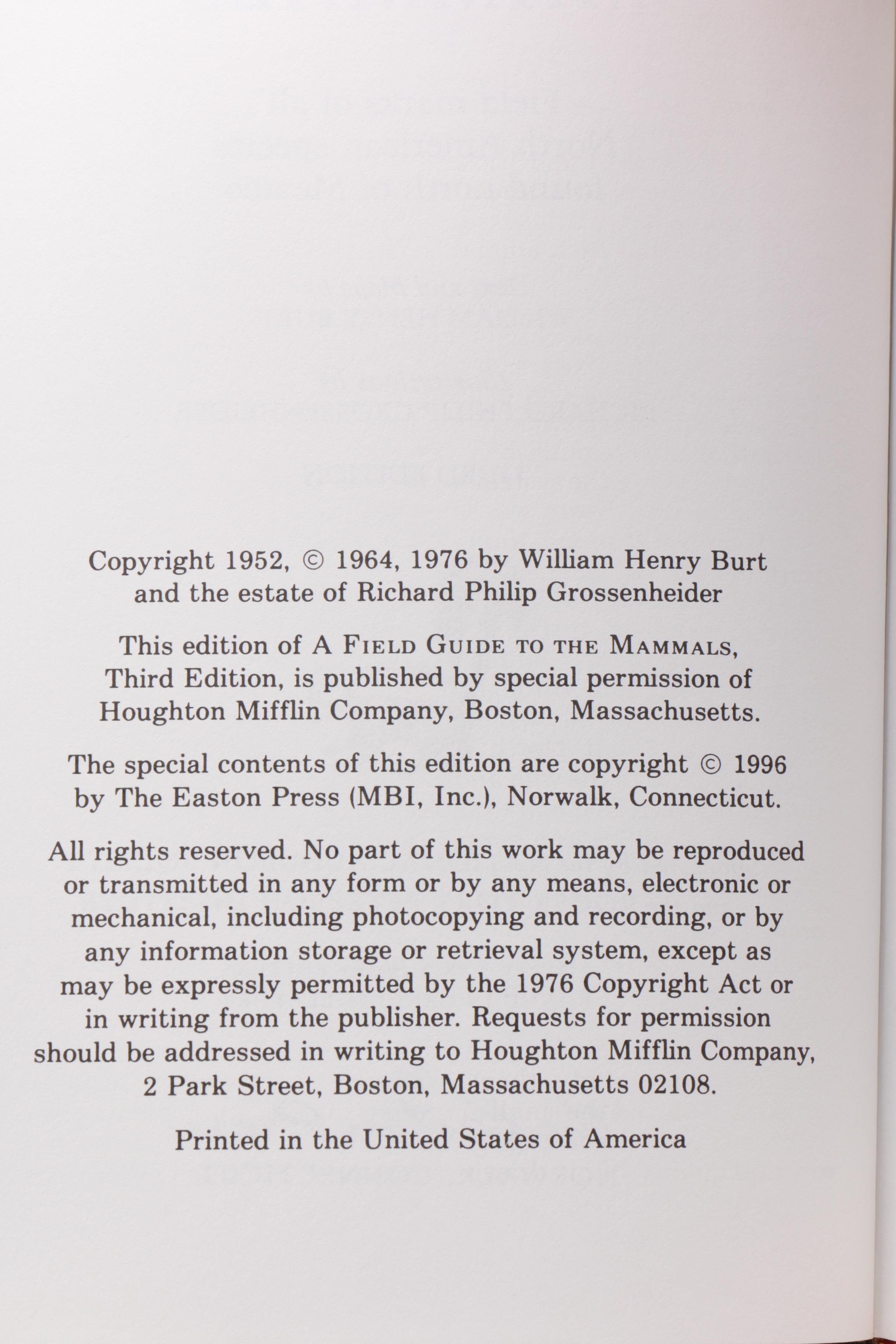 Easton Press Editions of "Roger Tory Peterson Field Guides"
