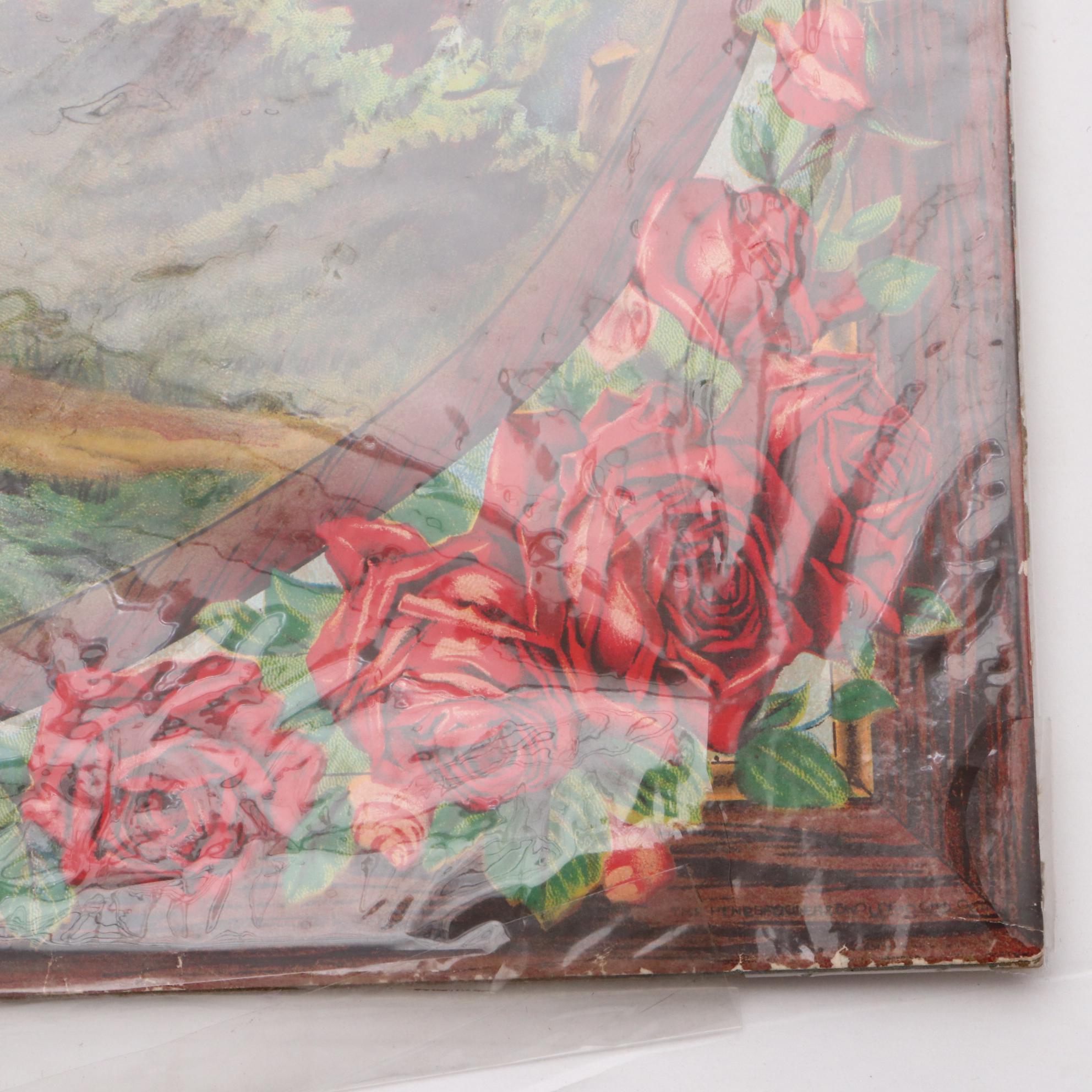 Assorted Prints Including 19th-Century Political Cartoon and Chromolithograph