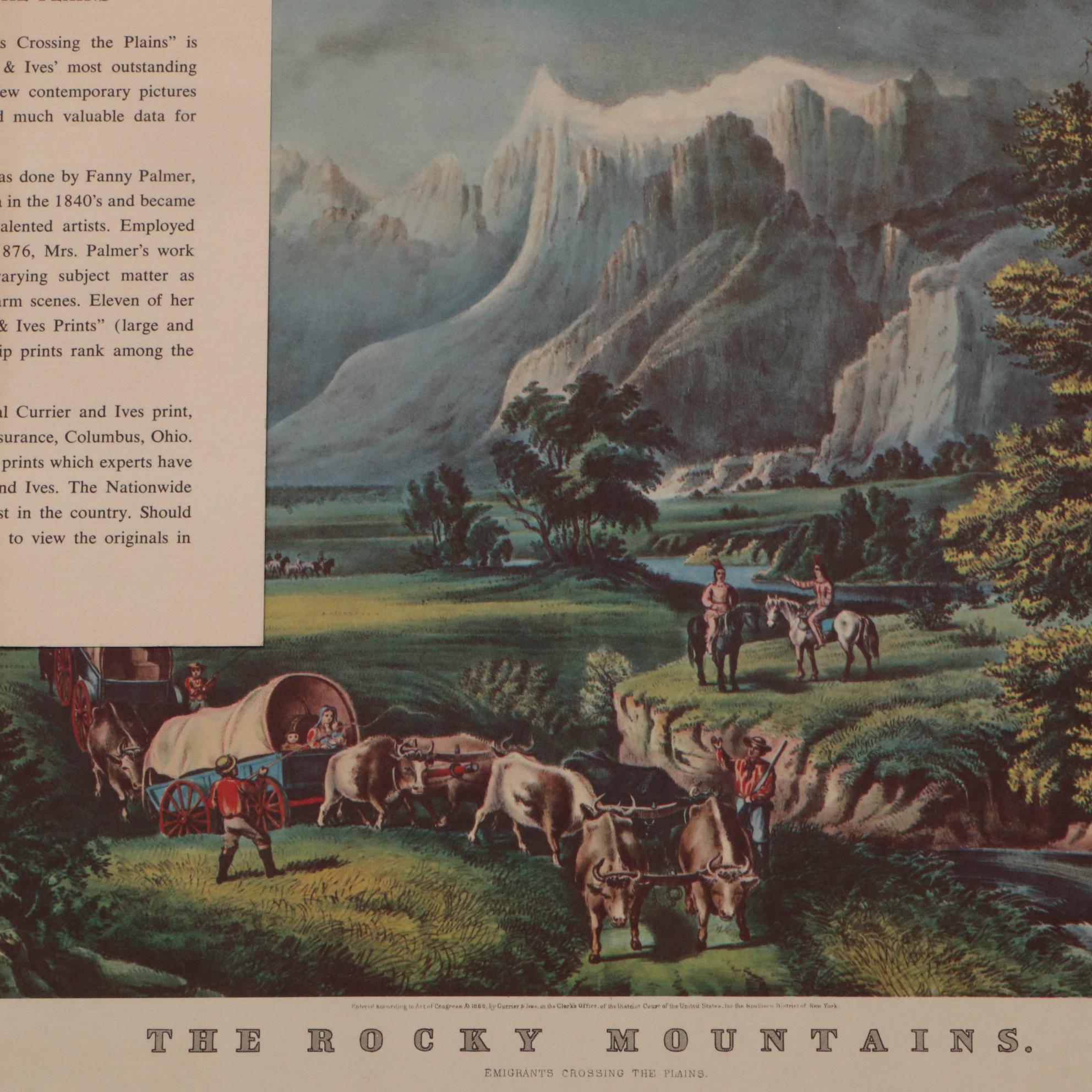 Assorted Prints Including 19th-Century Political Cartoon and Chromolithograph