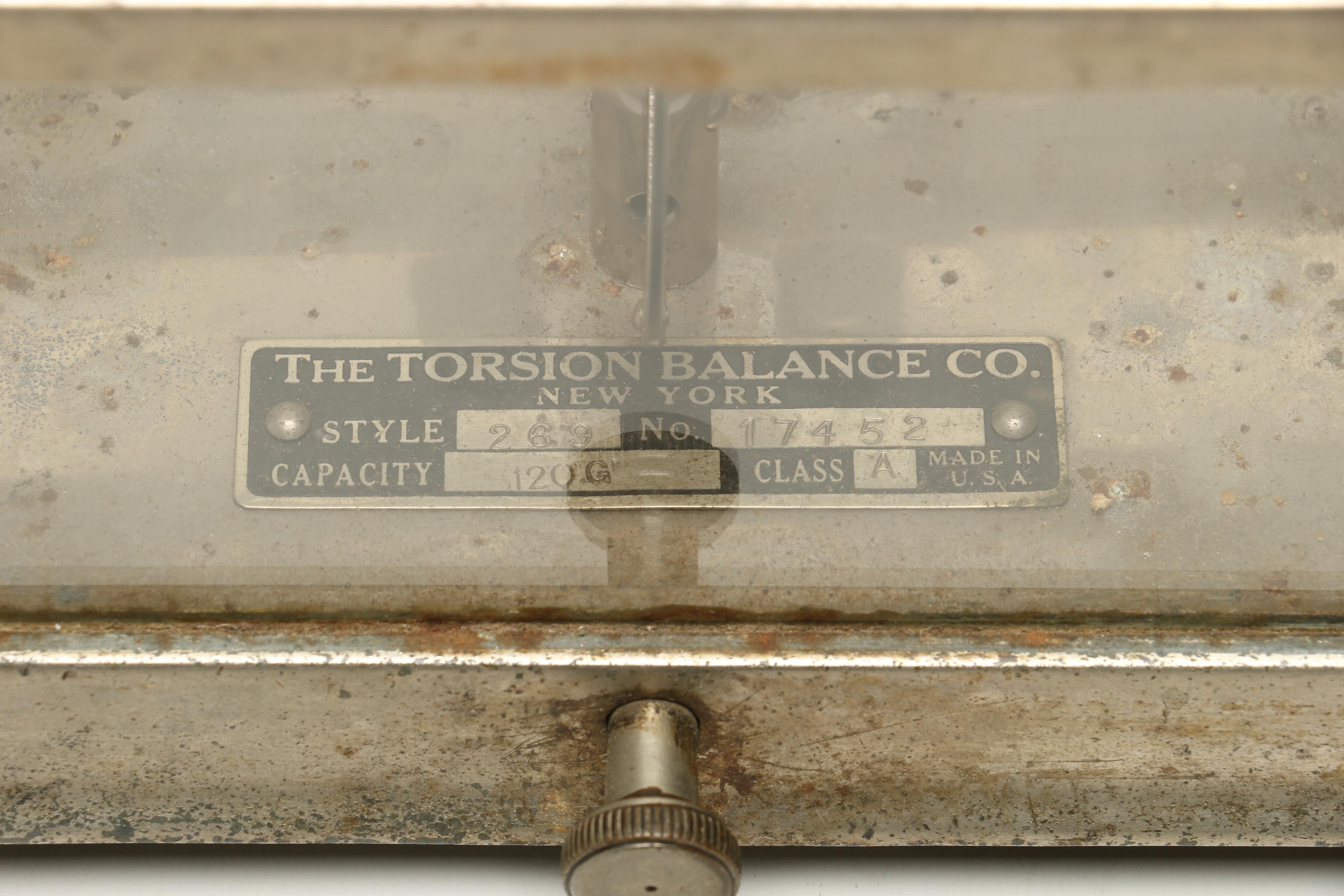 Torsion Balance Co. Style 268 Apothecary Scale