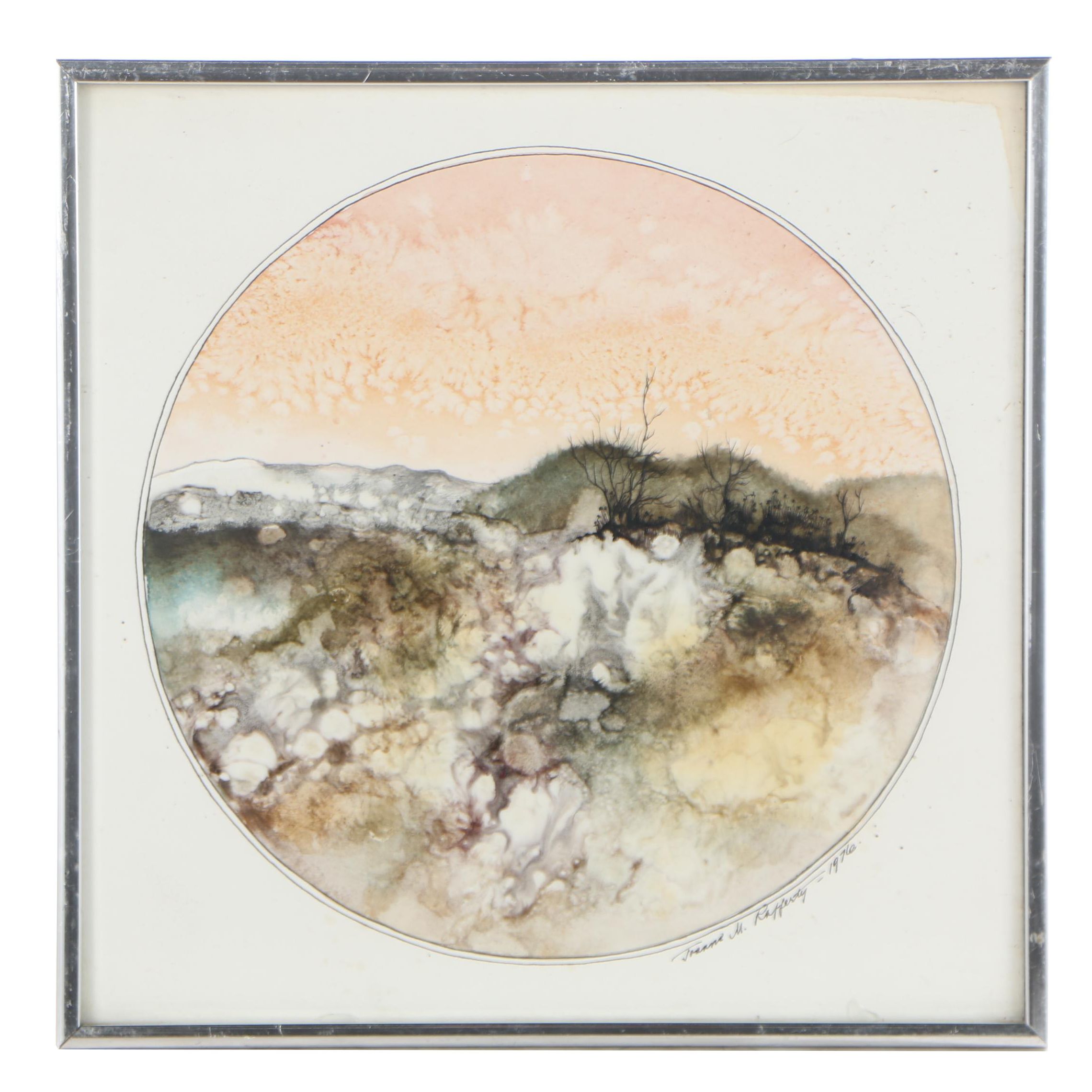 Joanne Miller Rafferty 1976 Mixed Media Painting