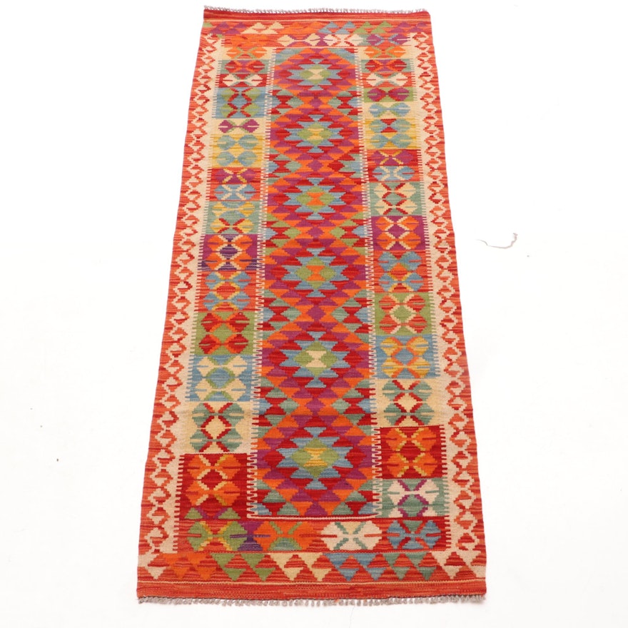 Handwoven Turkish Kilim Carpet Runner