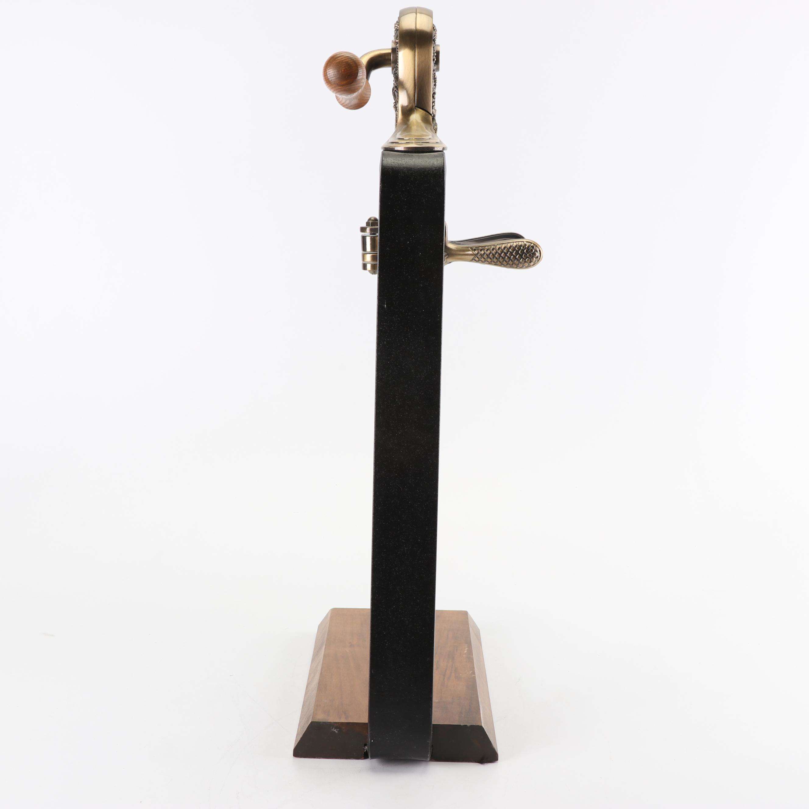 Rogar Estate Bronzed Tabletop Wine Opener with Hardwood Base