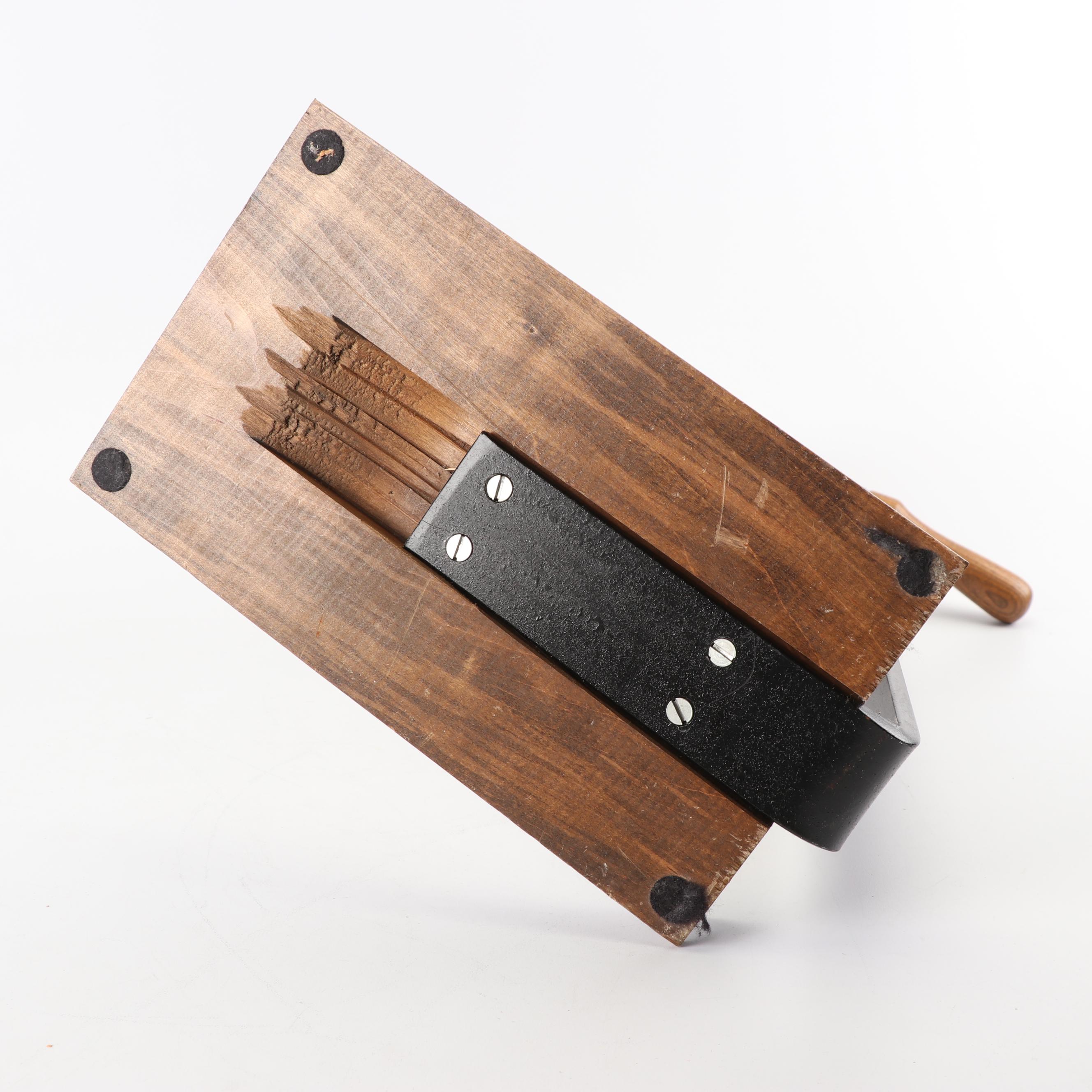 Rogar Estate Bronzed Tabletop Wine Opener with Hardwood Base