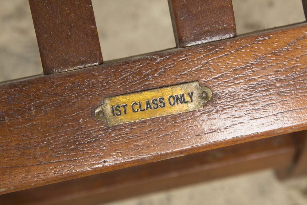 "S.S New Amsterdam" Teak Deck Lounge Chair, 20th Century