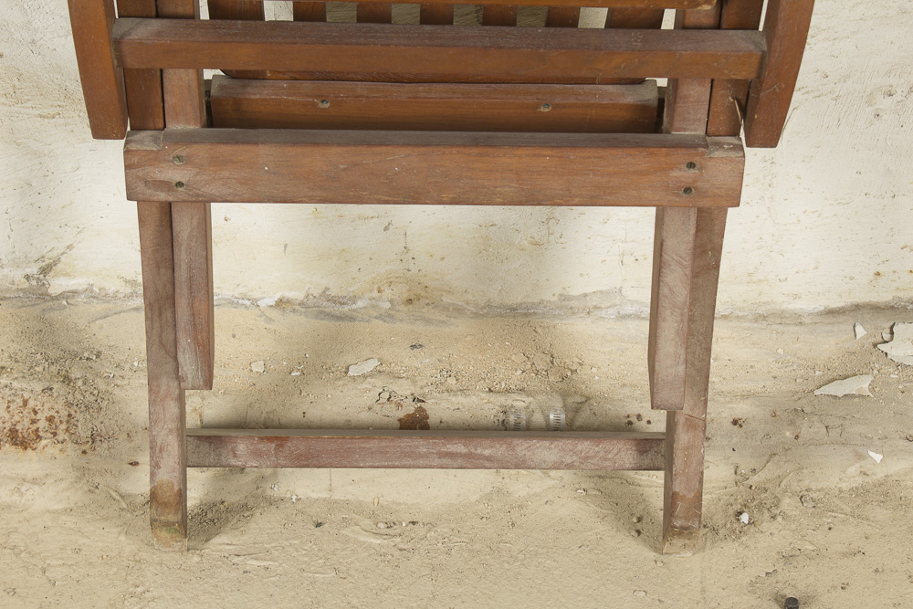 "S.S New Amsterdam" Teak Deck Lounge Chair, 20th Century