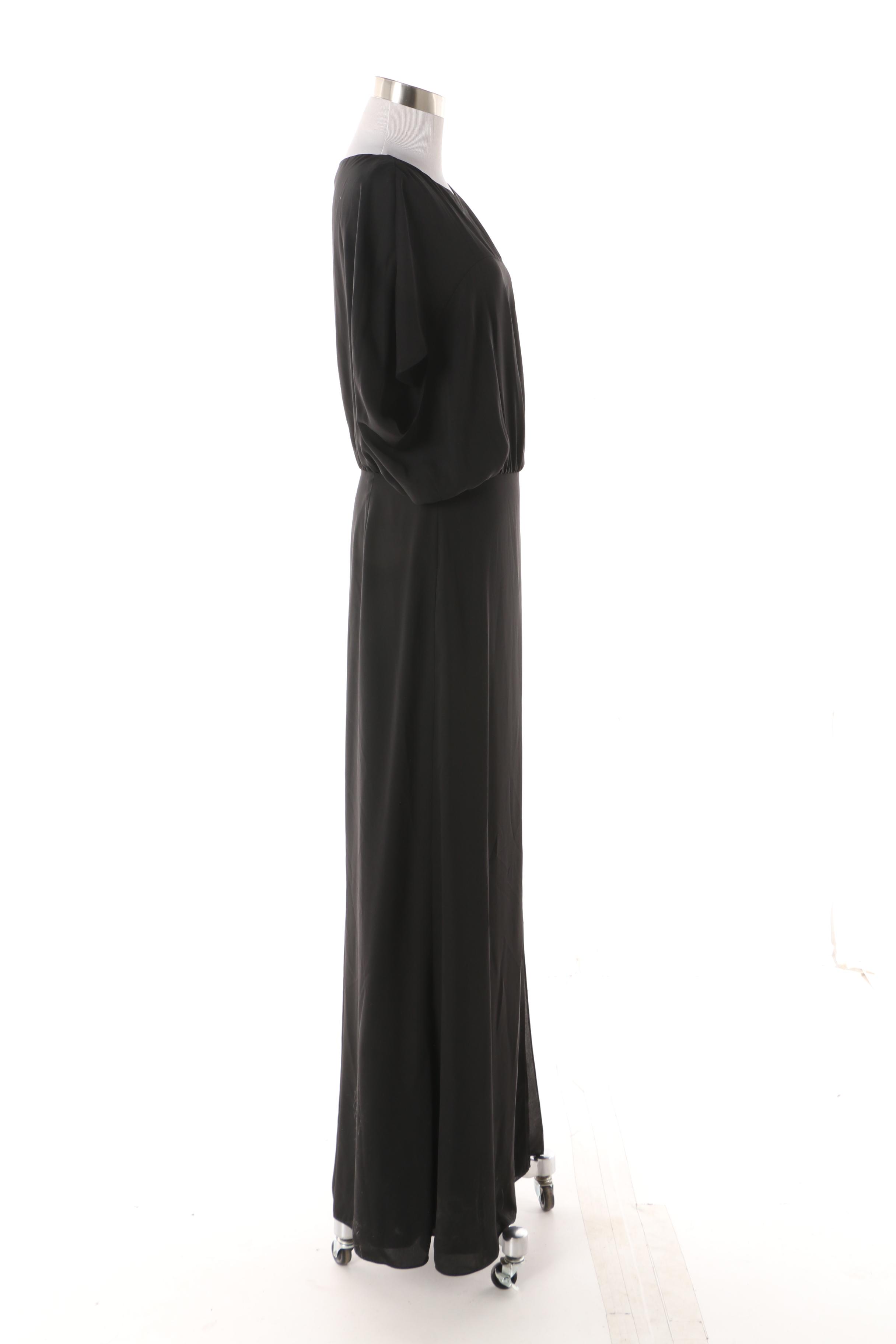 Halston Heritage Black Evening Dress with Original Tags