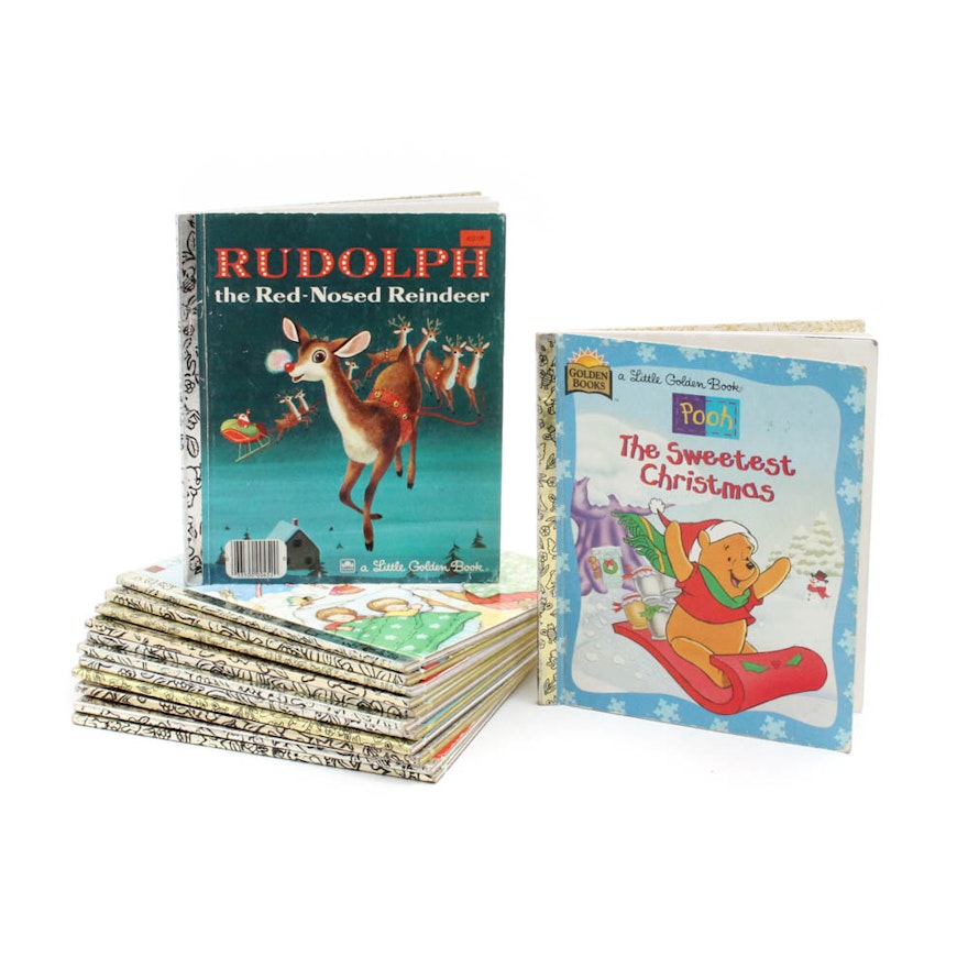 Vintage Little Golden Christmas Themed Books