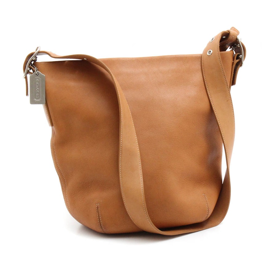 Coach Soho Tan Leather Bucket Shoulder Bag