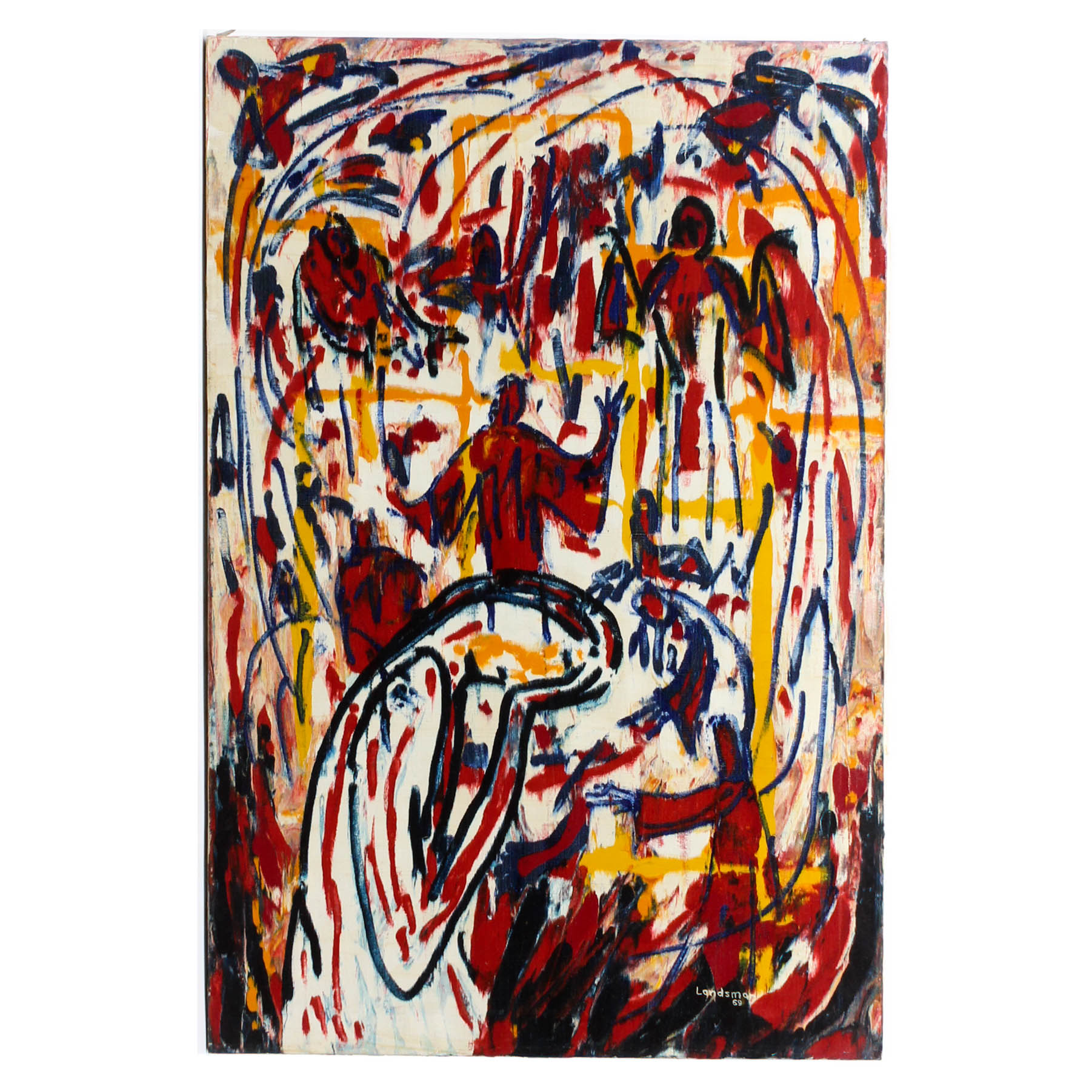 Rodney Landsman Oil Painting "But all my friends are..."