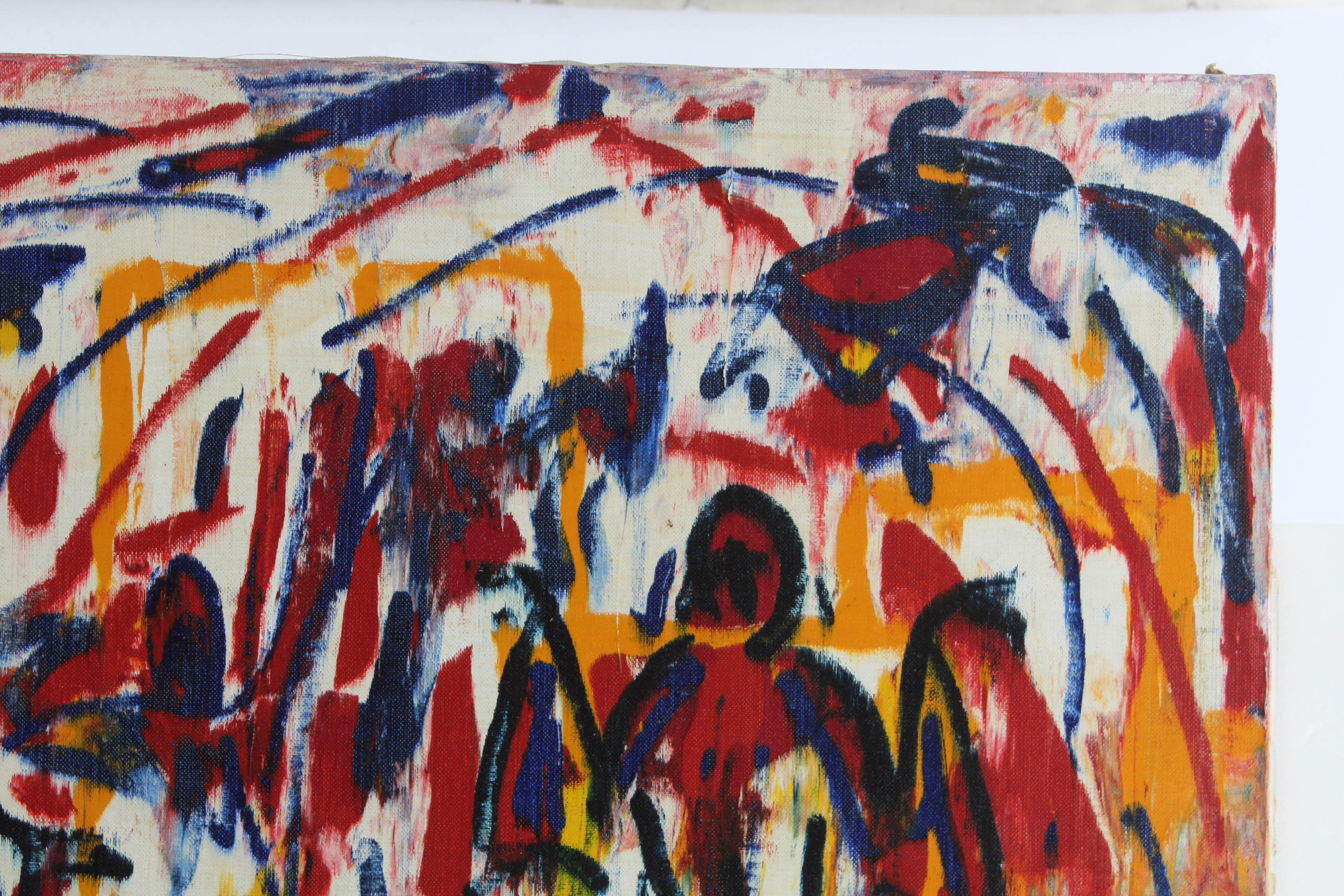 Rodney Landsman Oil Painting "But all my friends are..."