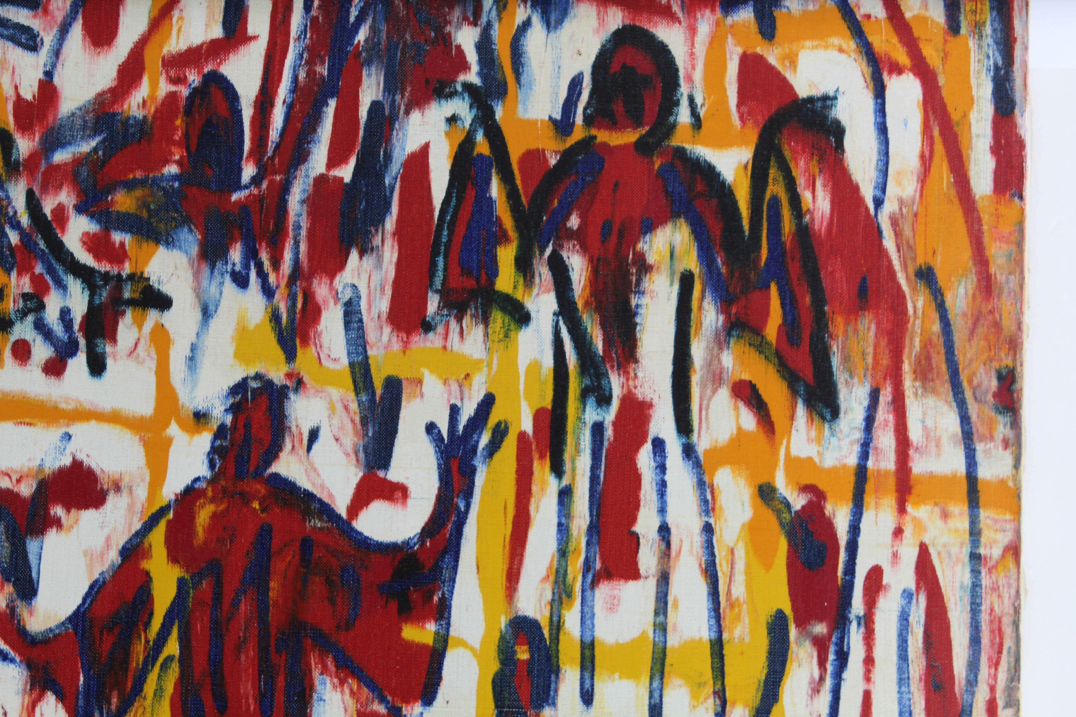 Rodney Landsman Oil Painting "But all my friends are..."