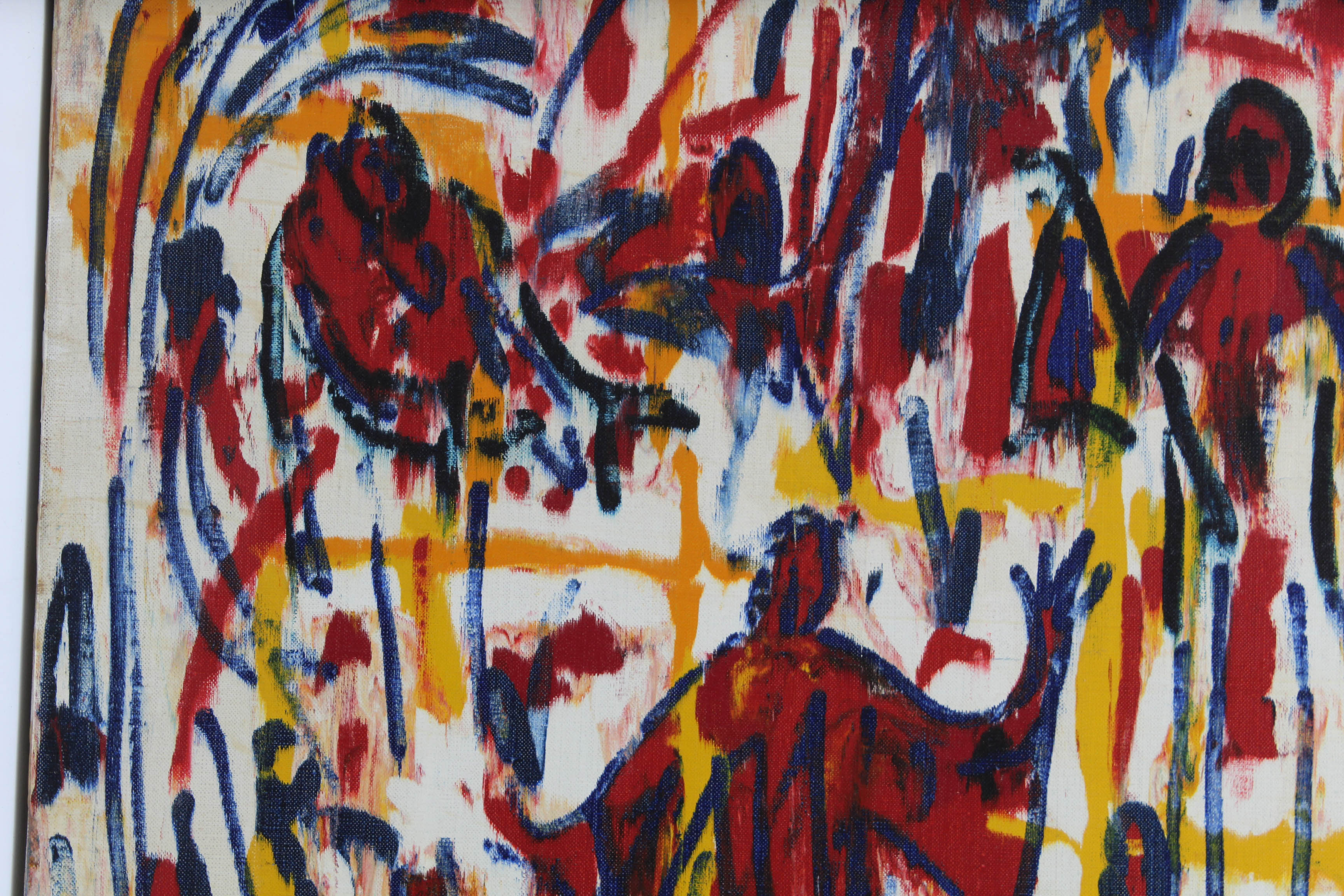 Rodney Landsman Oil Painting "But all my friends are..."