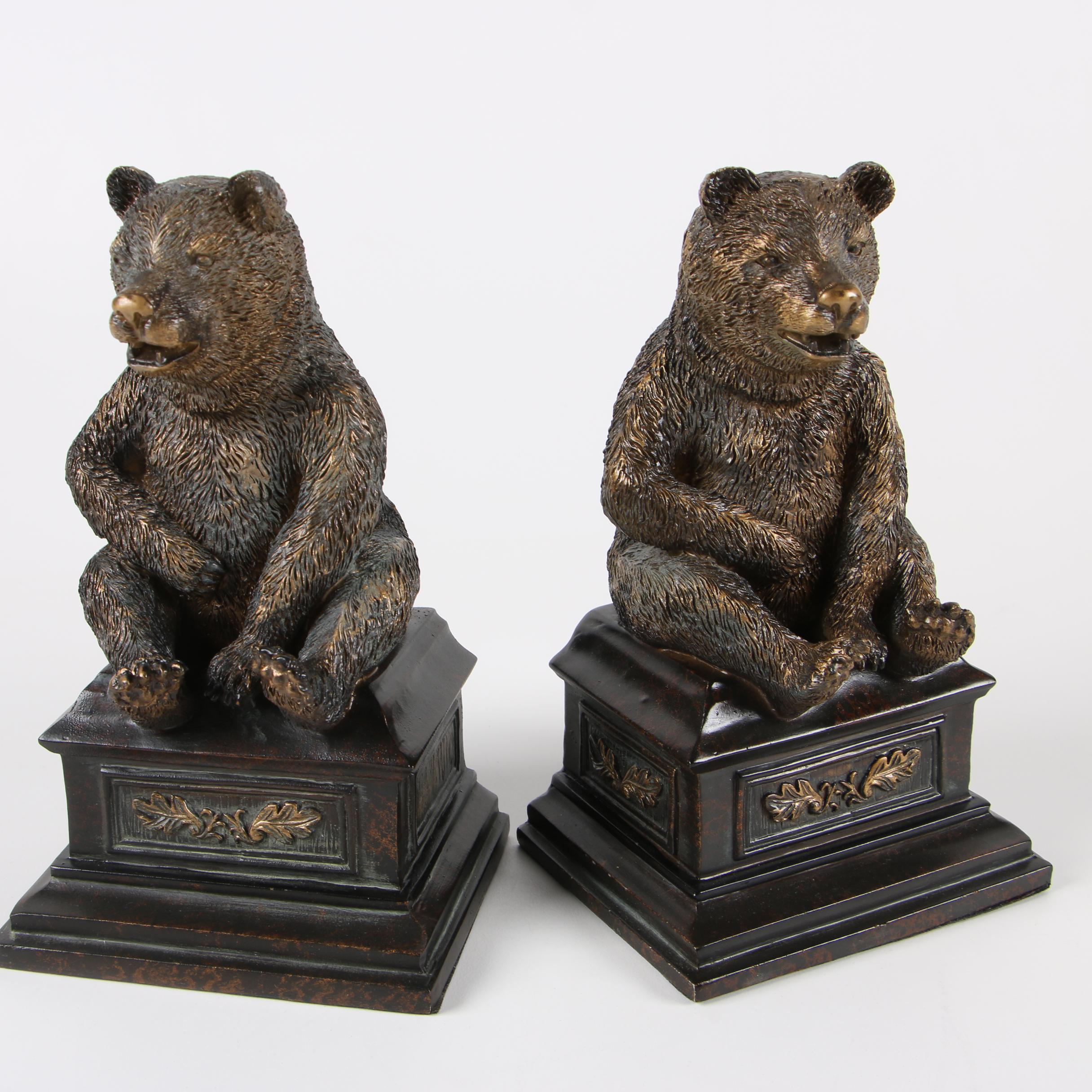 Contemporary Seated Bear Bookends