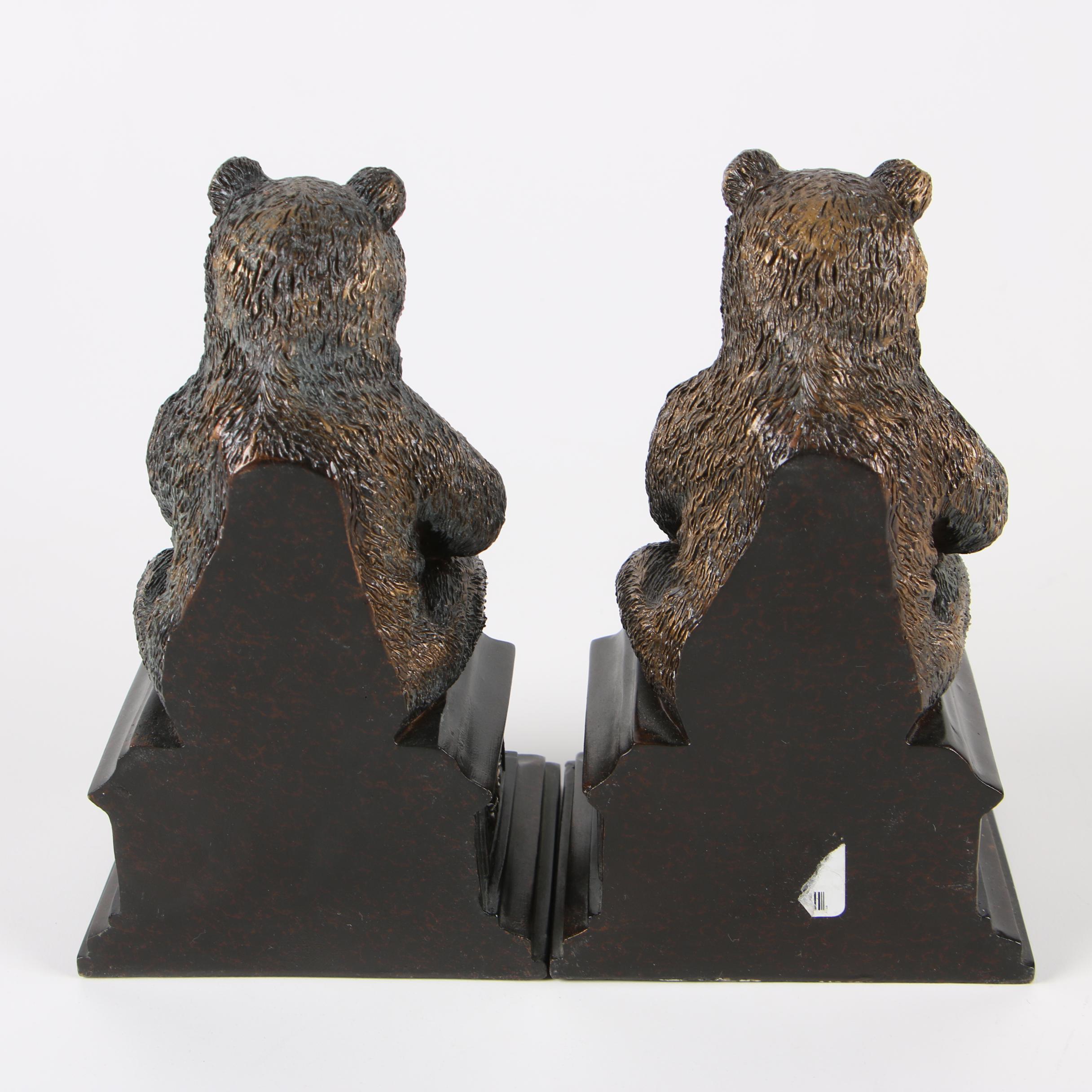 Contemporary Seated Bear Bookends