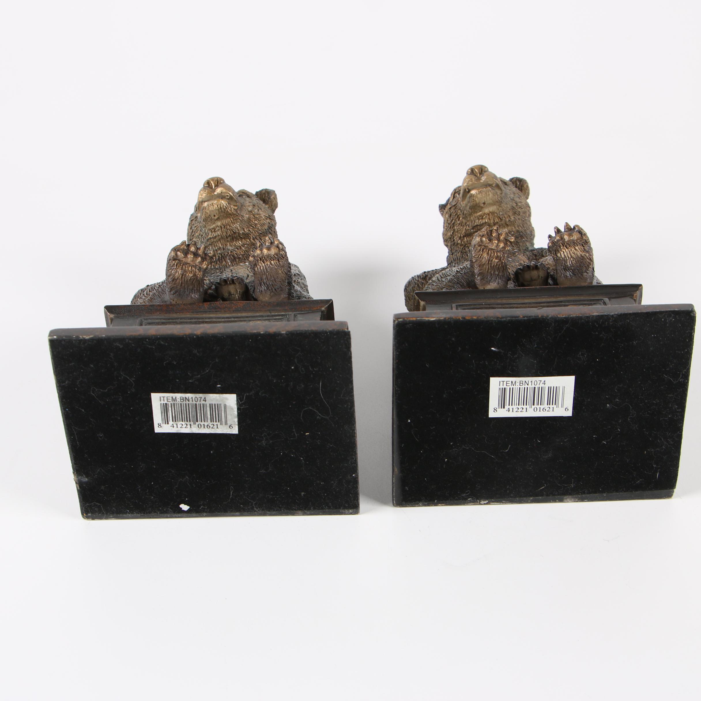 Contemporary Seated Bear Bookends