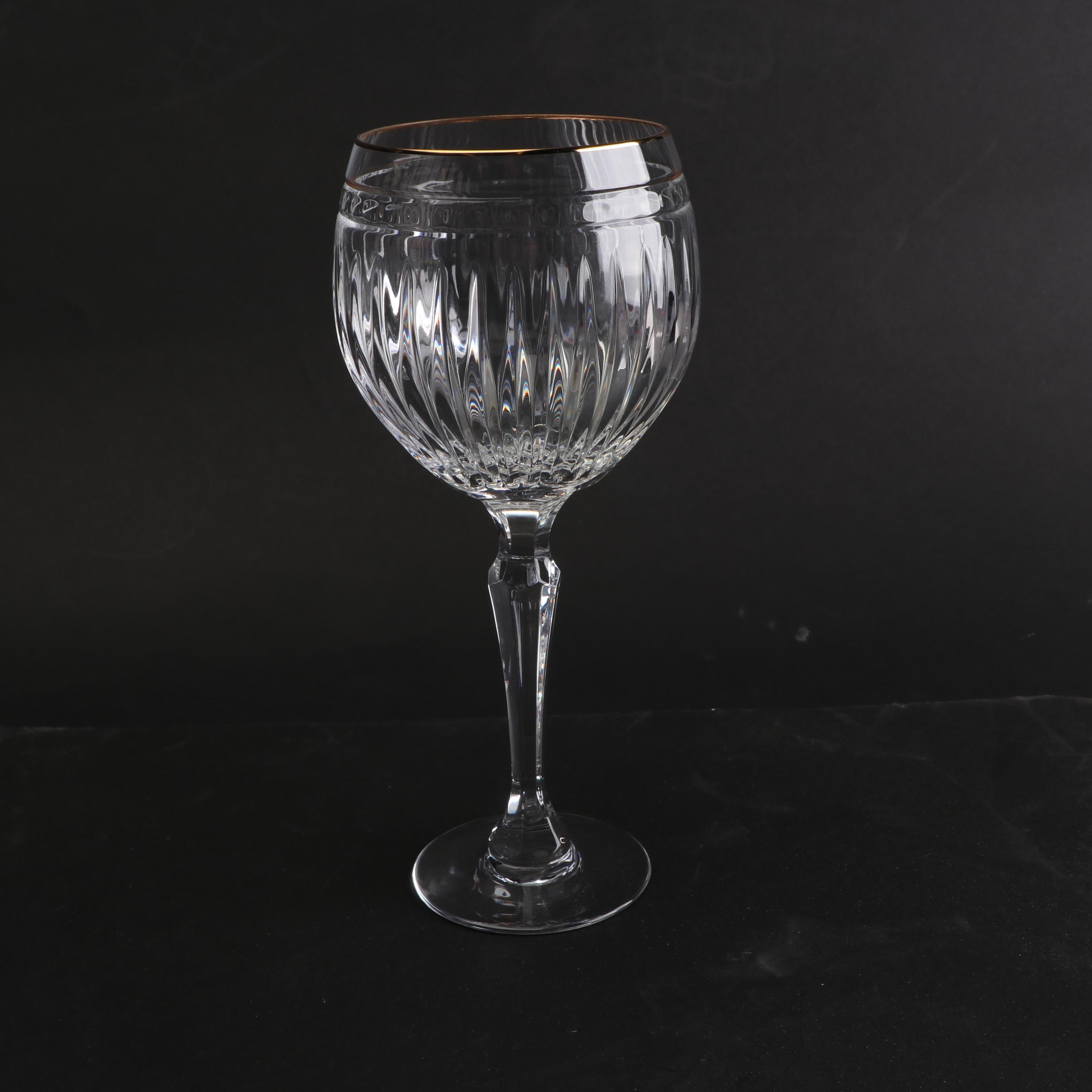 Marquis by Waterford Crystal "Hanover Gold" Balloon Wine Glasses