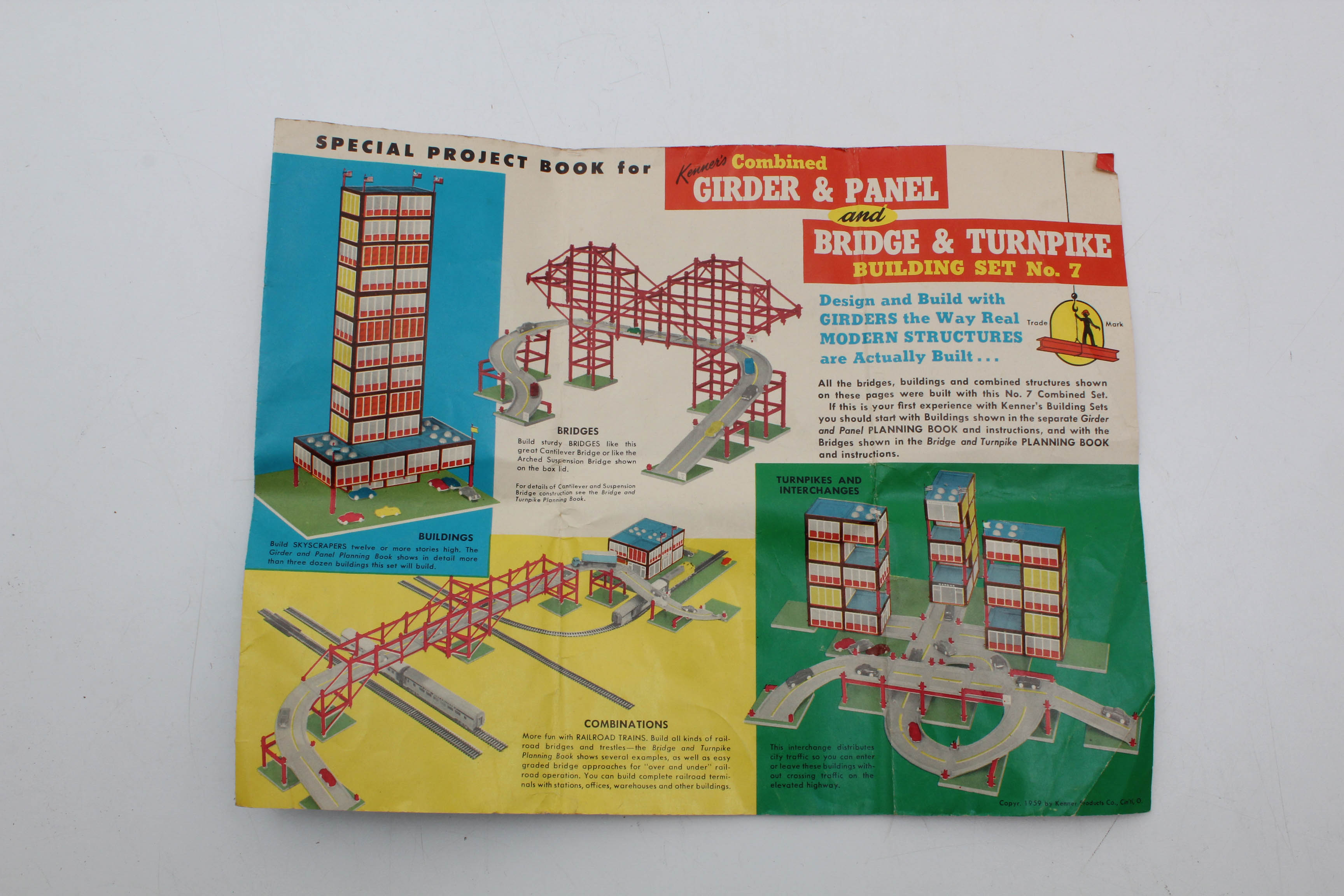 Vintage 1958 Kenner "Girder and Panel Building Set"
