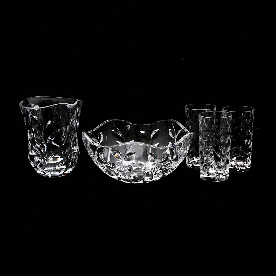 Tiffany & Co "Floral Vine" Crystal Bowl by Josef Riedel with Additions