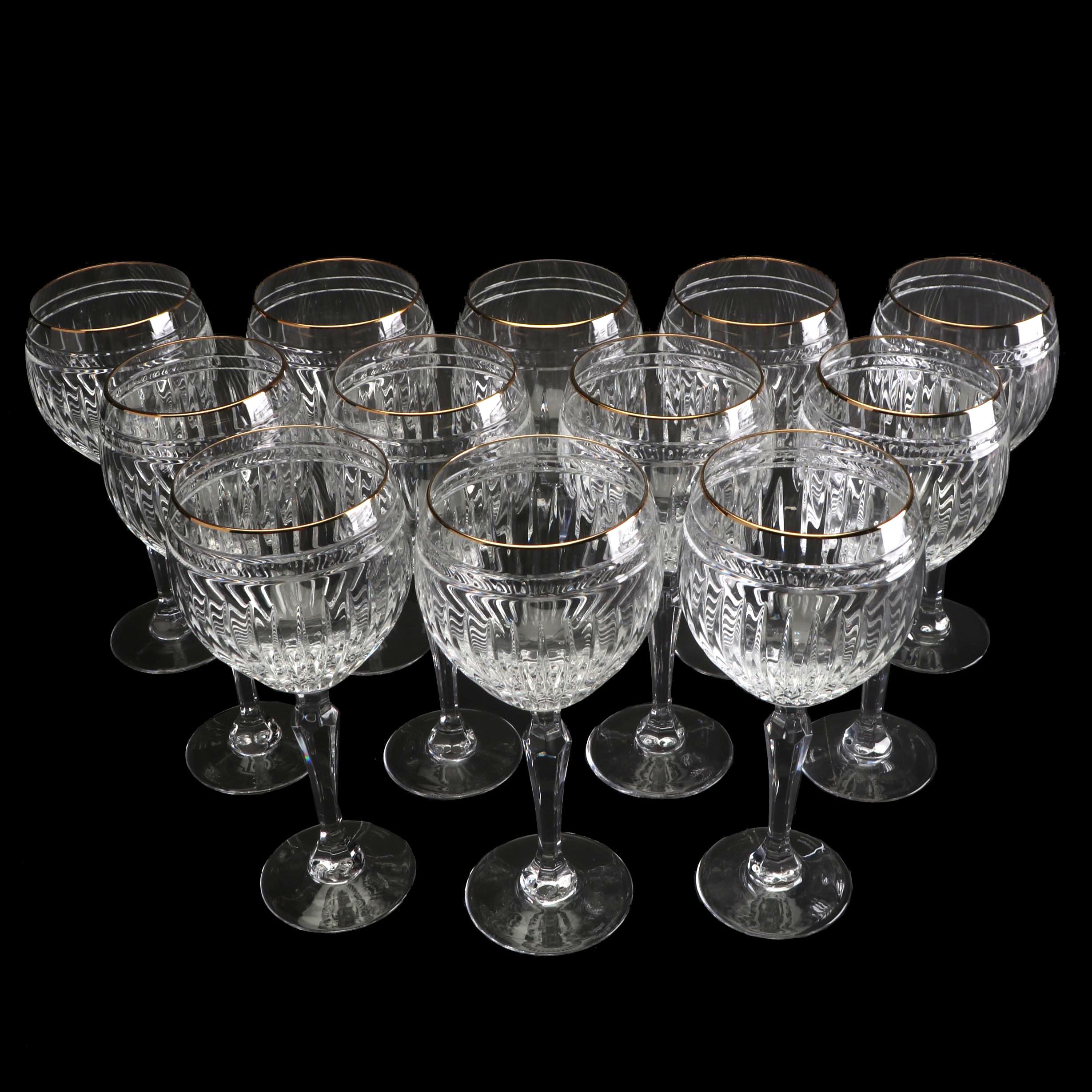 Marquis by Waterford Crystal "Hanover Gold" Balloon Wine Glasses
