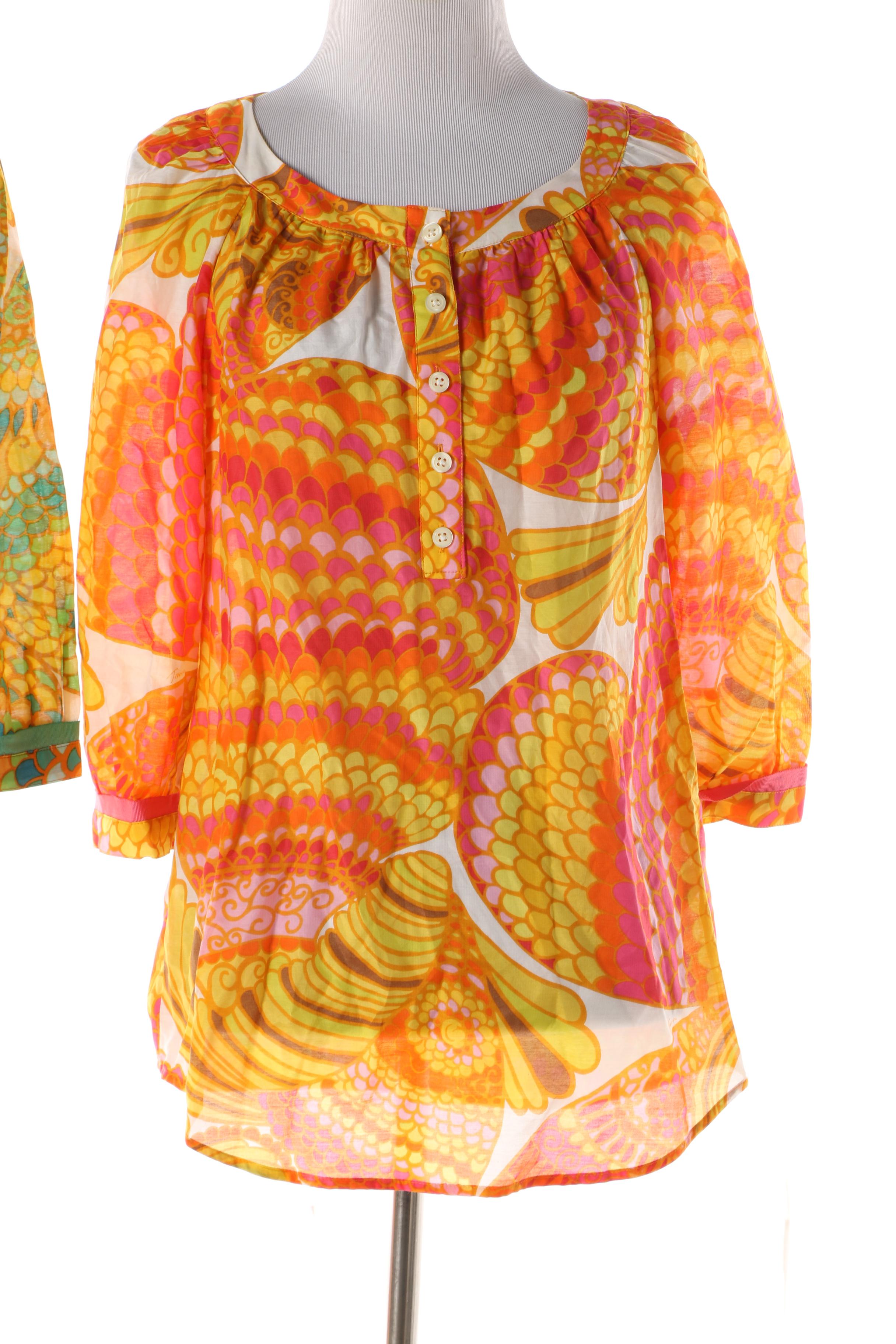 2012 Banana Republic Trina Turk Collection Printed Maxi Dress and Blouses