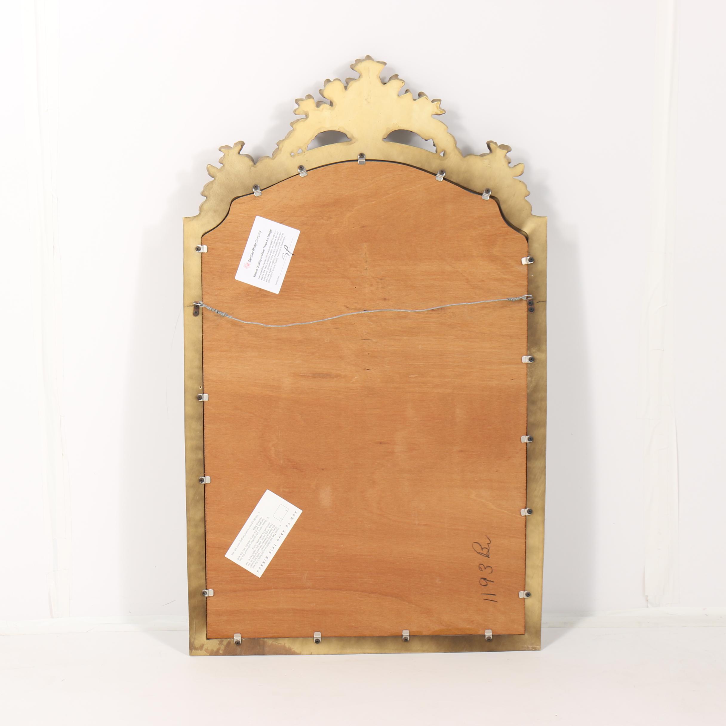 Carolina Mirror Company Gilt Mirror with Foliate and Fruit Motif