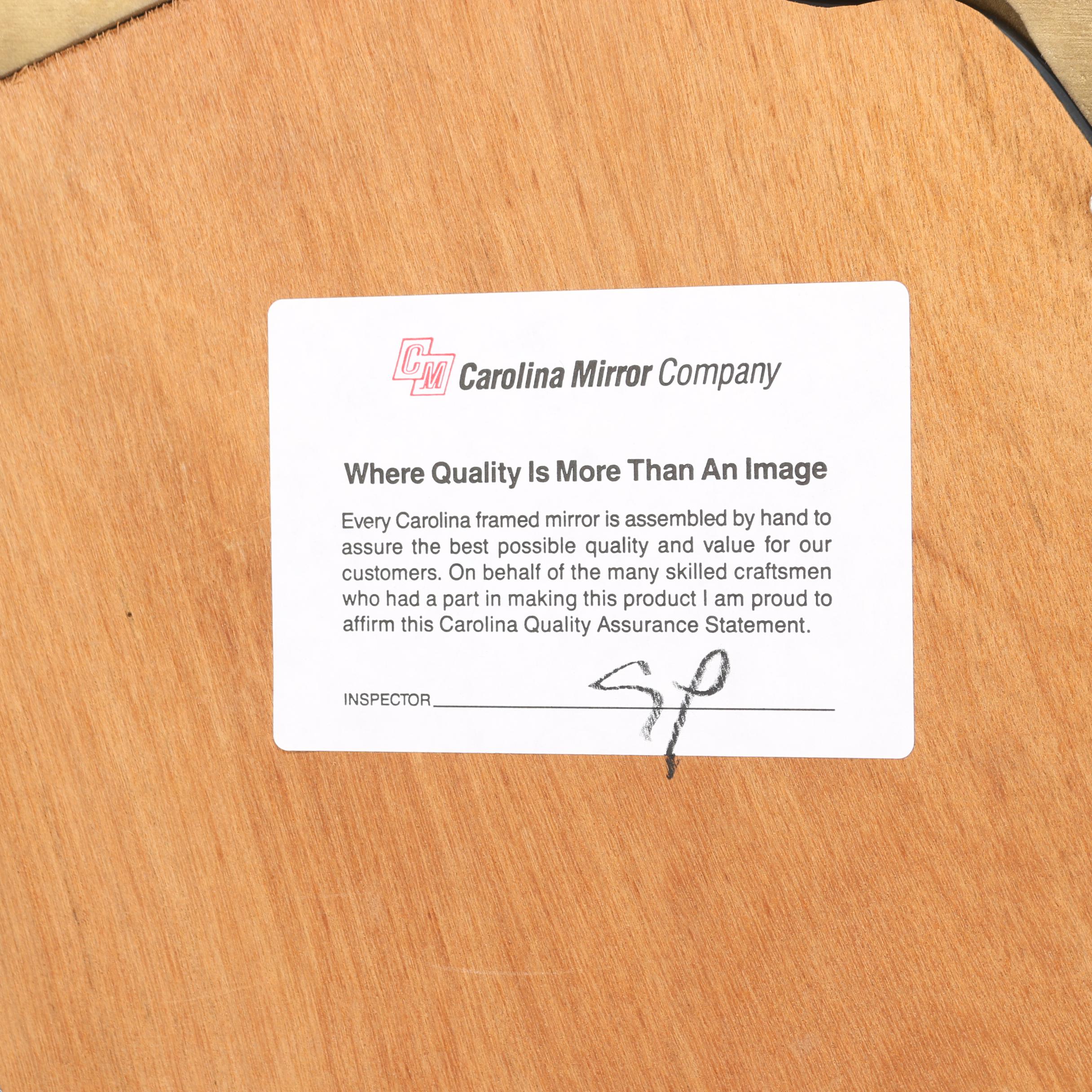 Carolina Mirror Company Gilt Mirror with Foliate and Fruit Motif