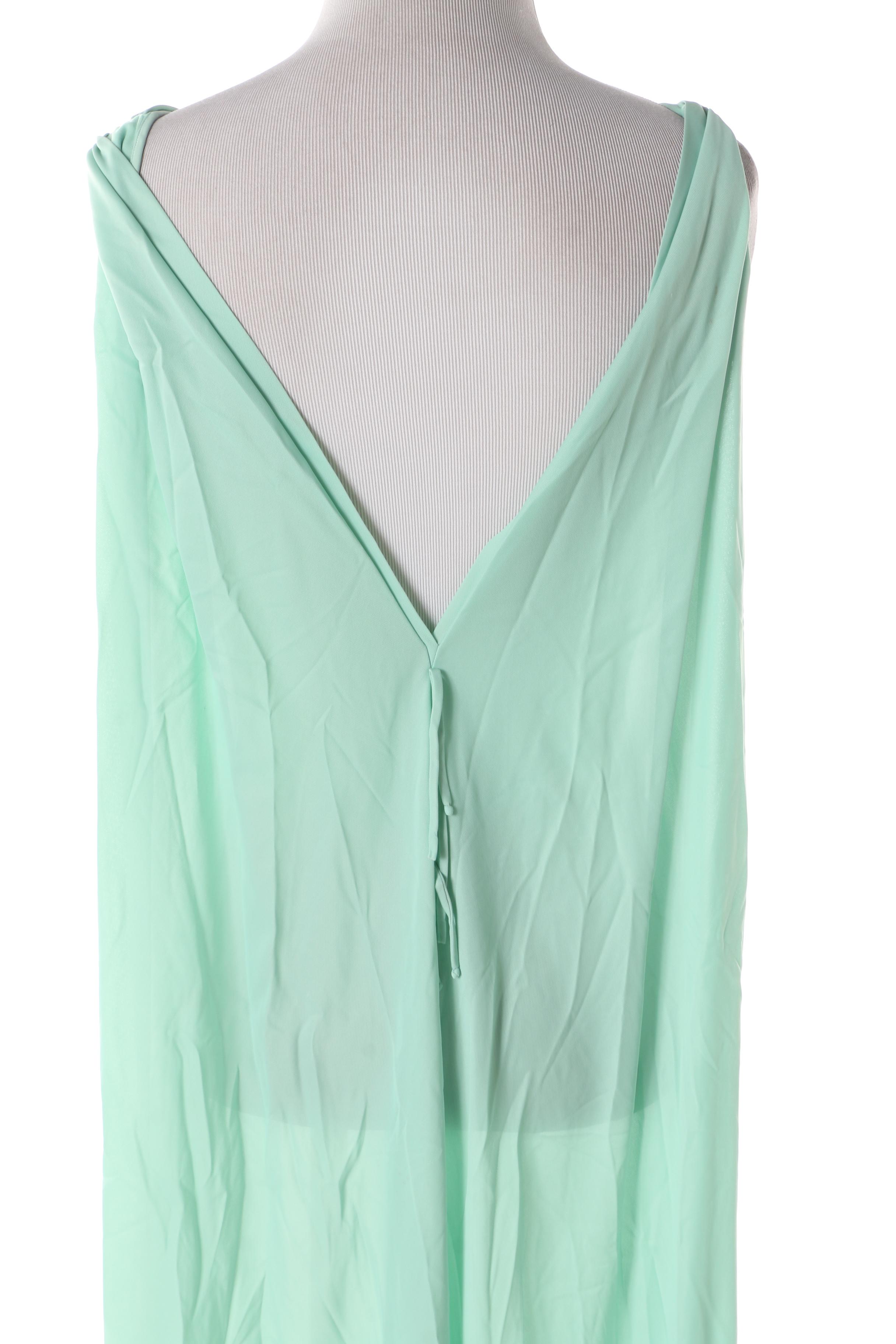 Women's 1960s Vintage Claire Sandra by Lucie Ann Mint Green Sheer Peignoir