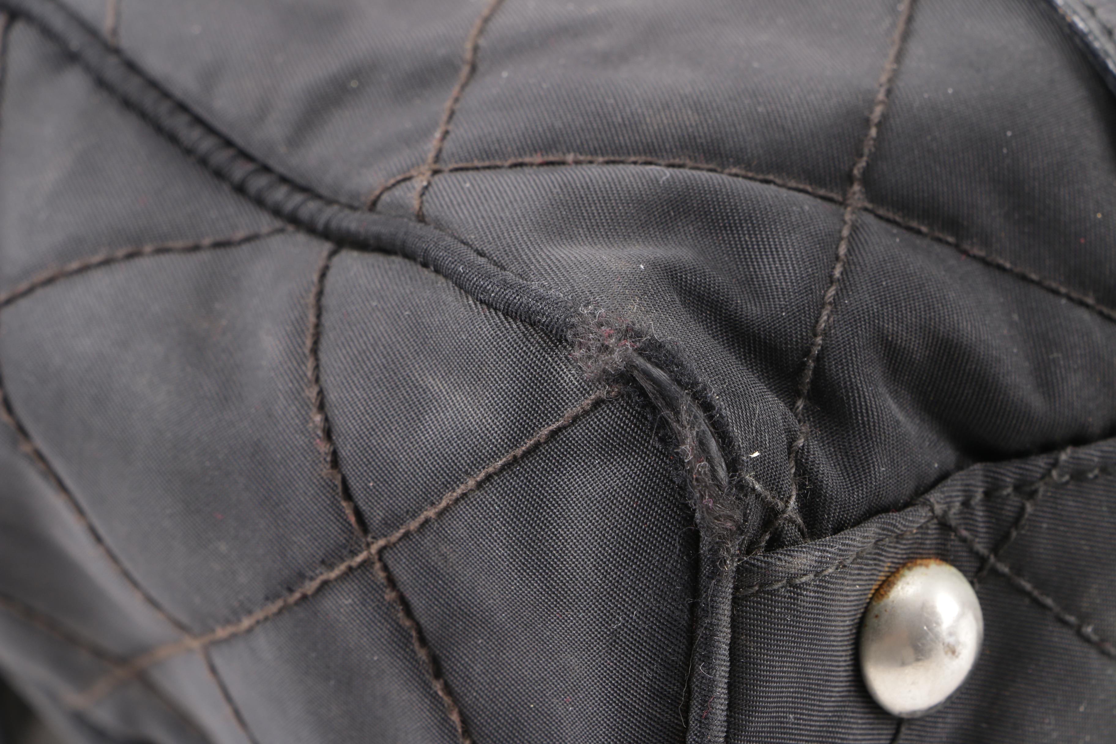 Prada Quilted Black Nylon Shoulder Bag