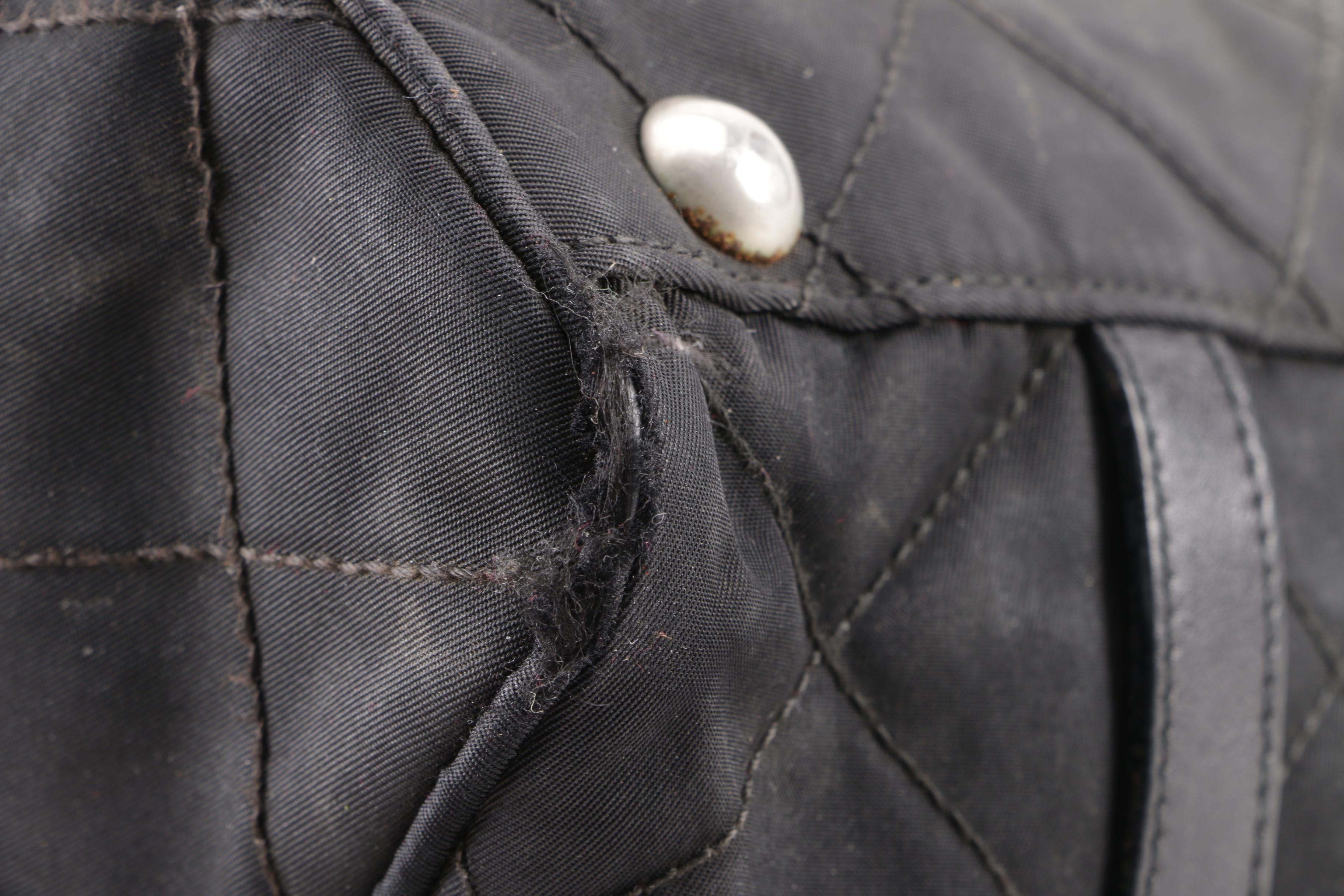 Prada Quilted Black Nylon Shoulder Bag