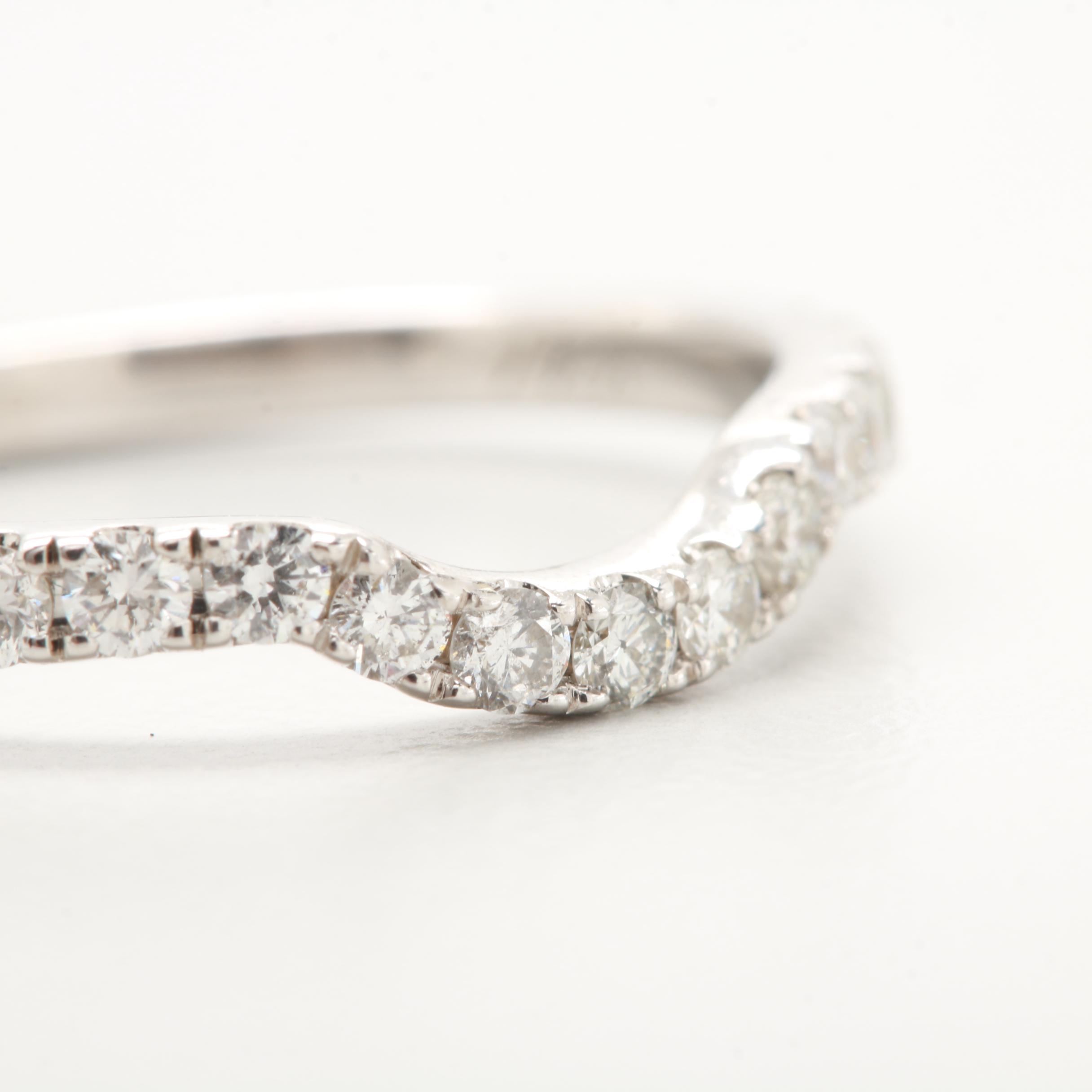 Neil Lane 14K White Gold Diamond Wedding Ring