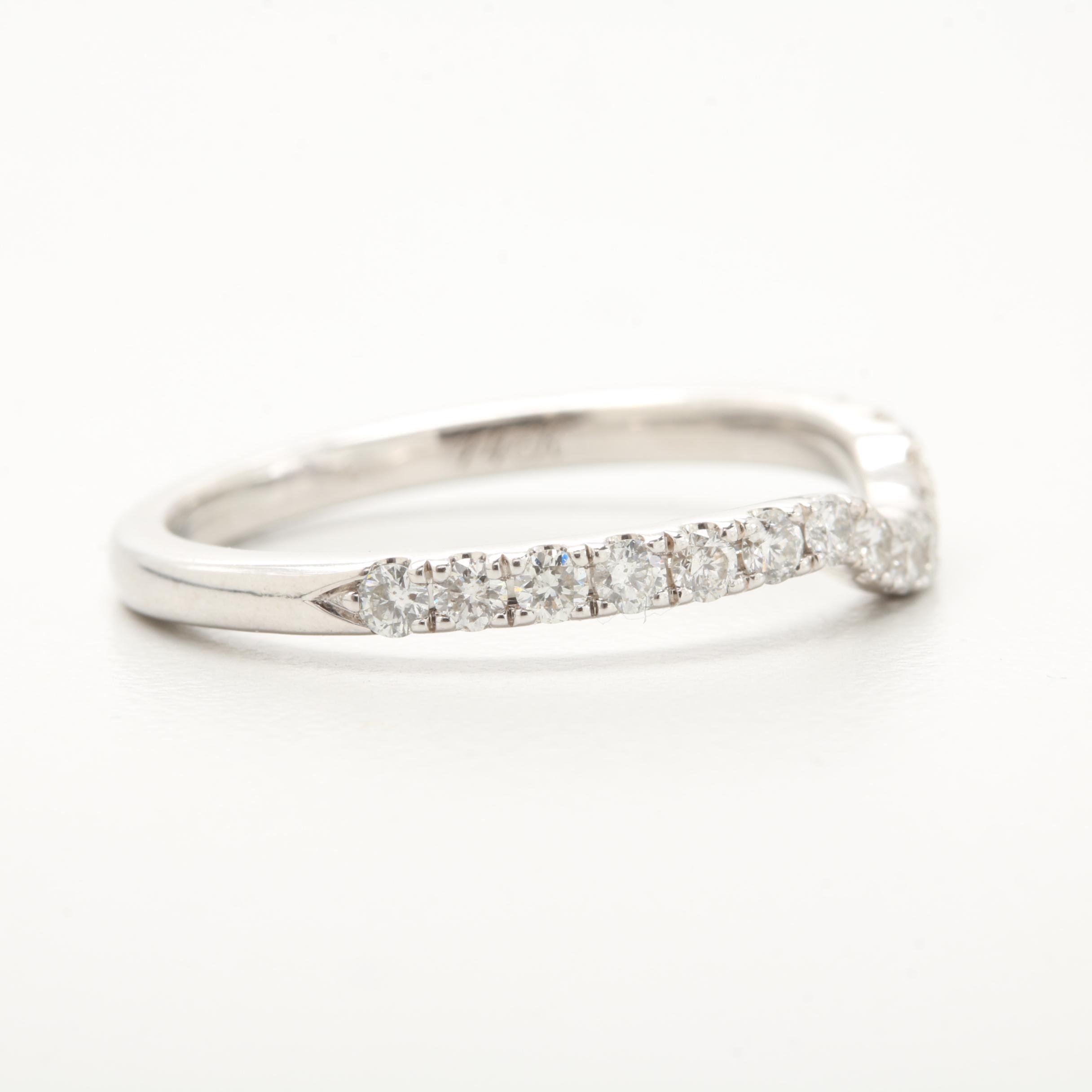 Neil Lane 14K White Gold Diamond Wedding Ring