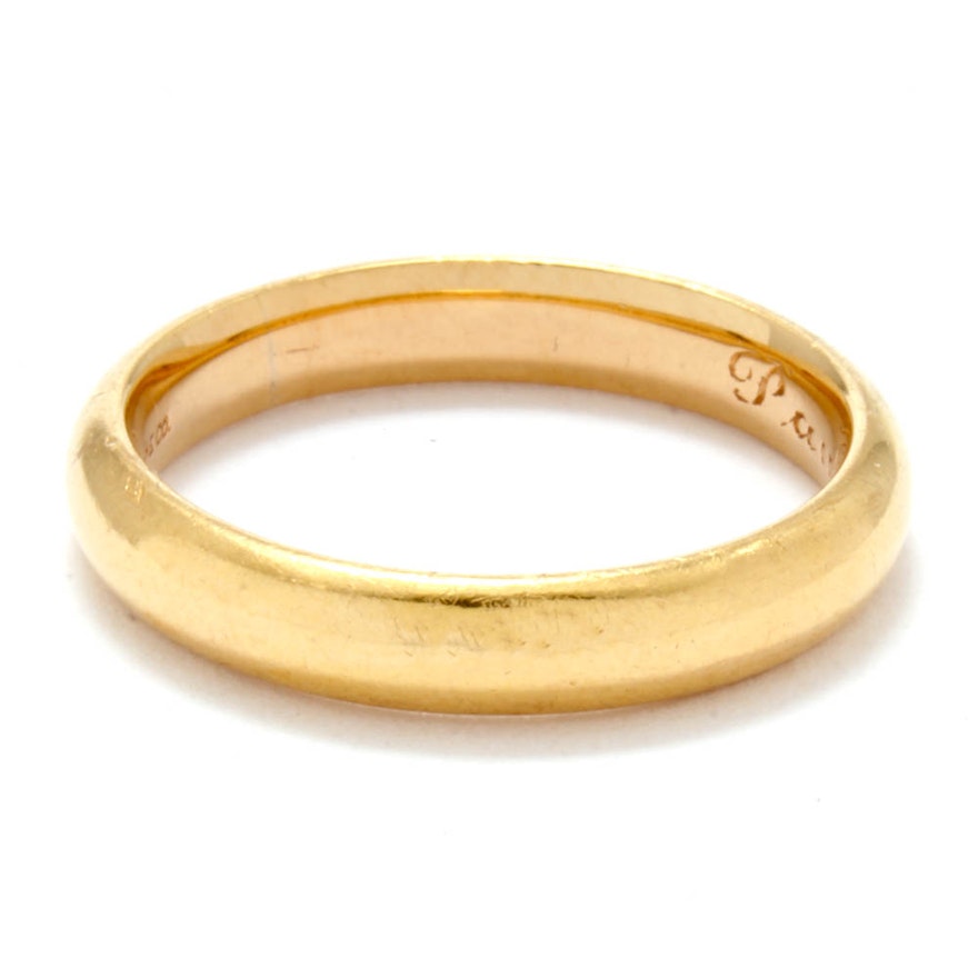 Vintage Tiffany & Co. 18K Yellow Gold High Dome Wedding Band