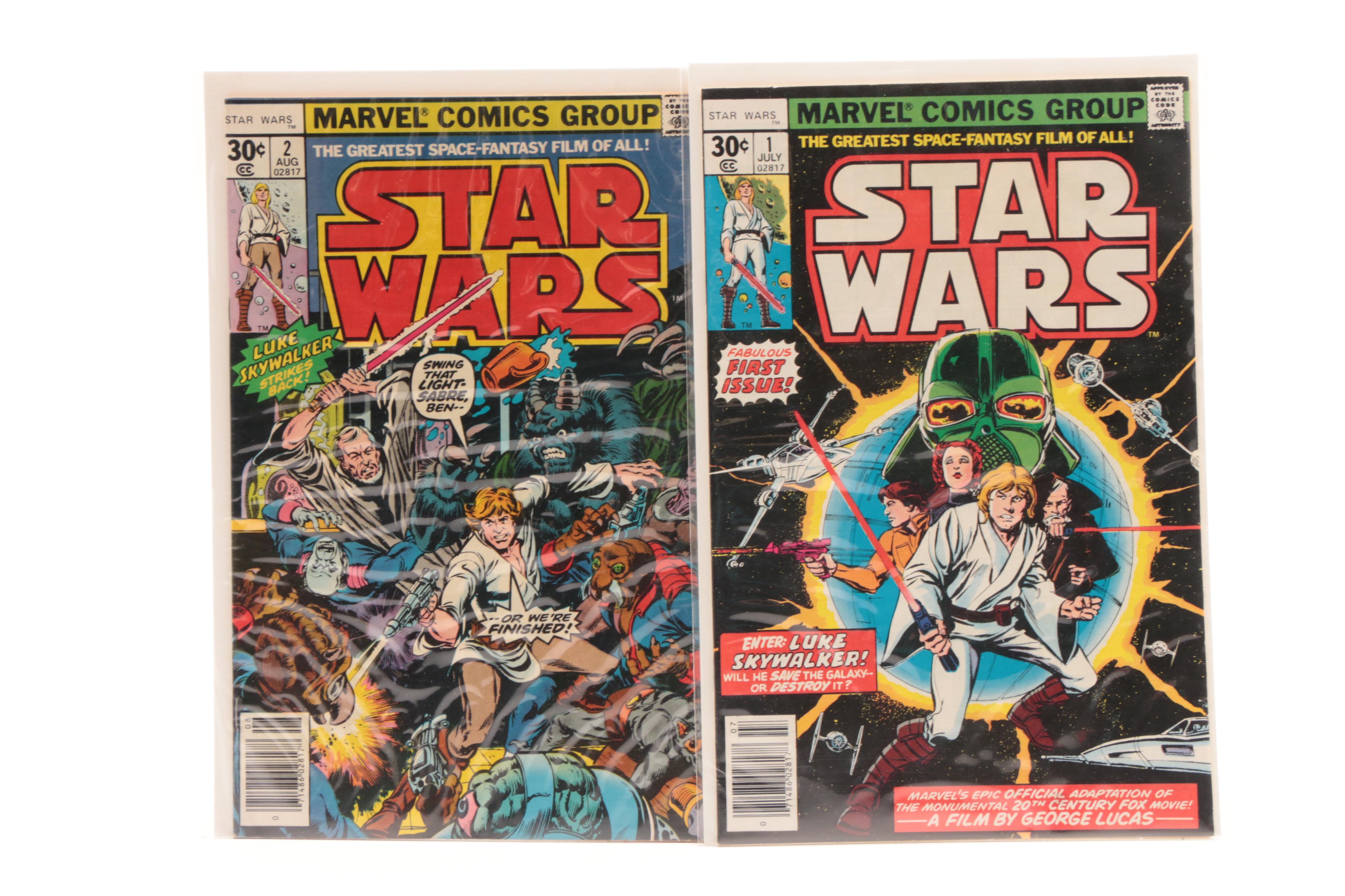 1977-1983 Vintage "Star Wars" Comics with Issue #1